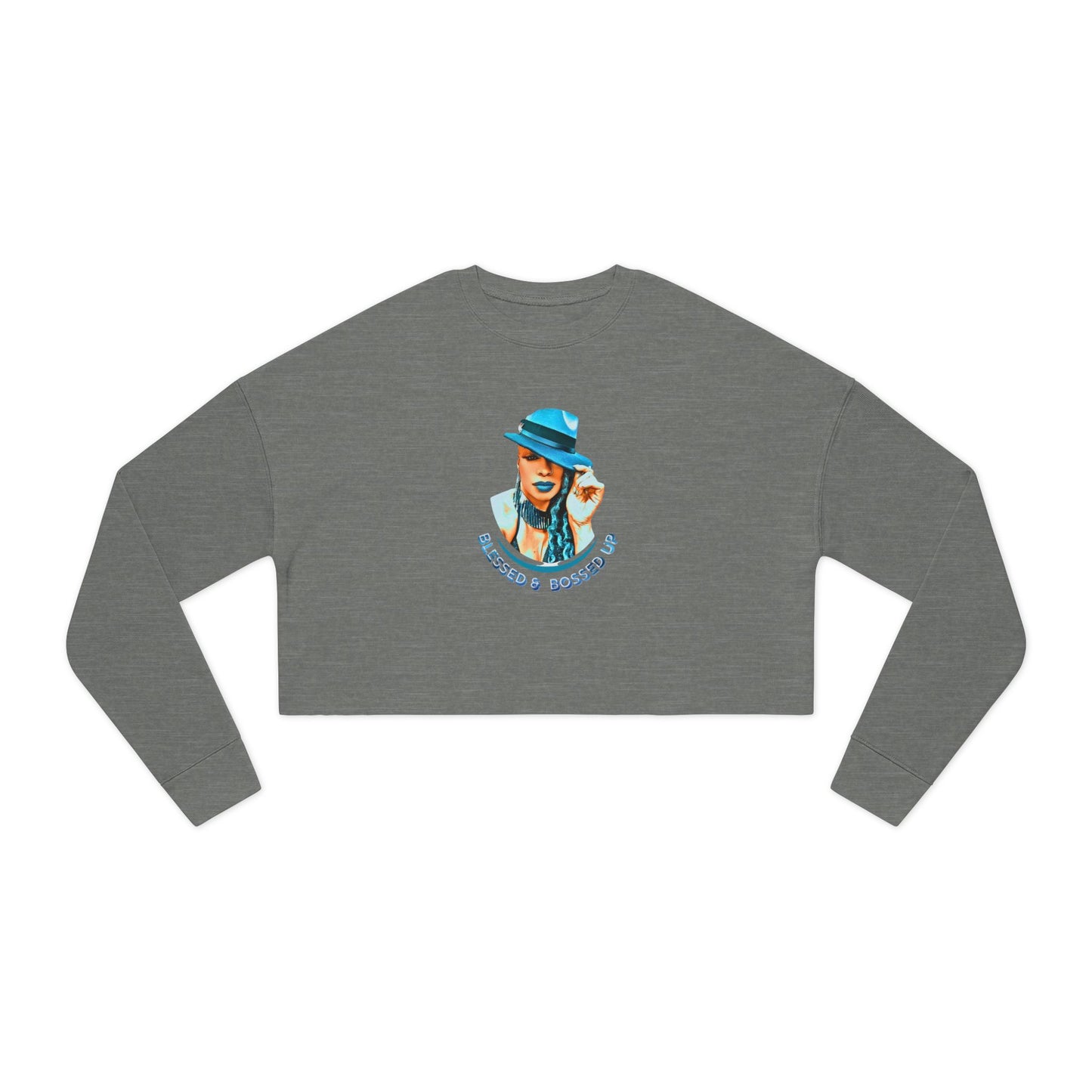 Blessed and Bossed Up Cropped Sweatshirt