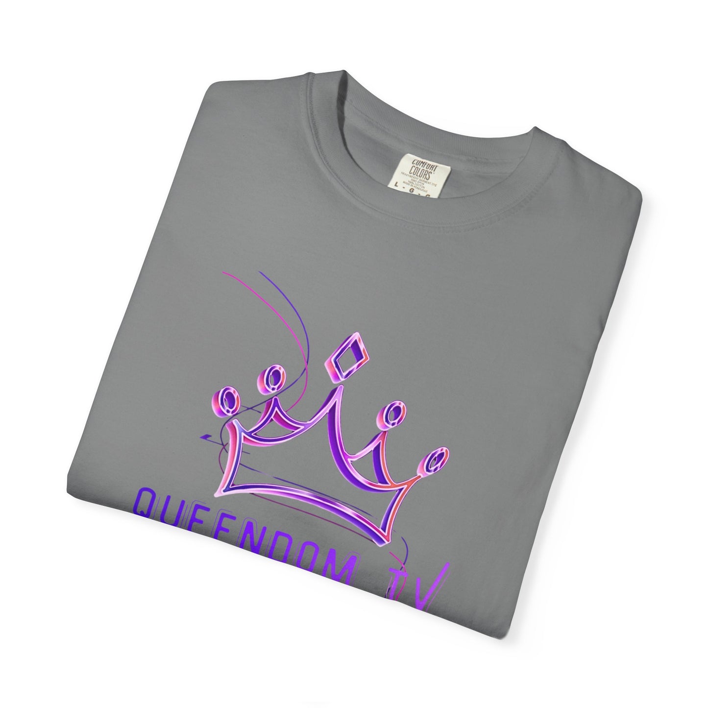 Queendom TV Crown T-Shirt — Feminine Purple Crown Graphic Tee