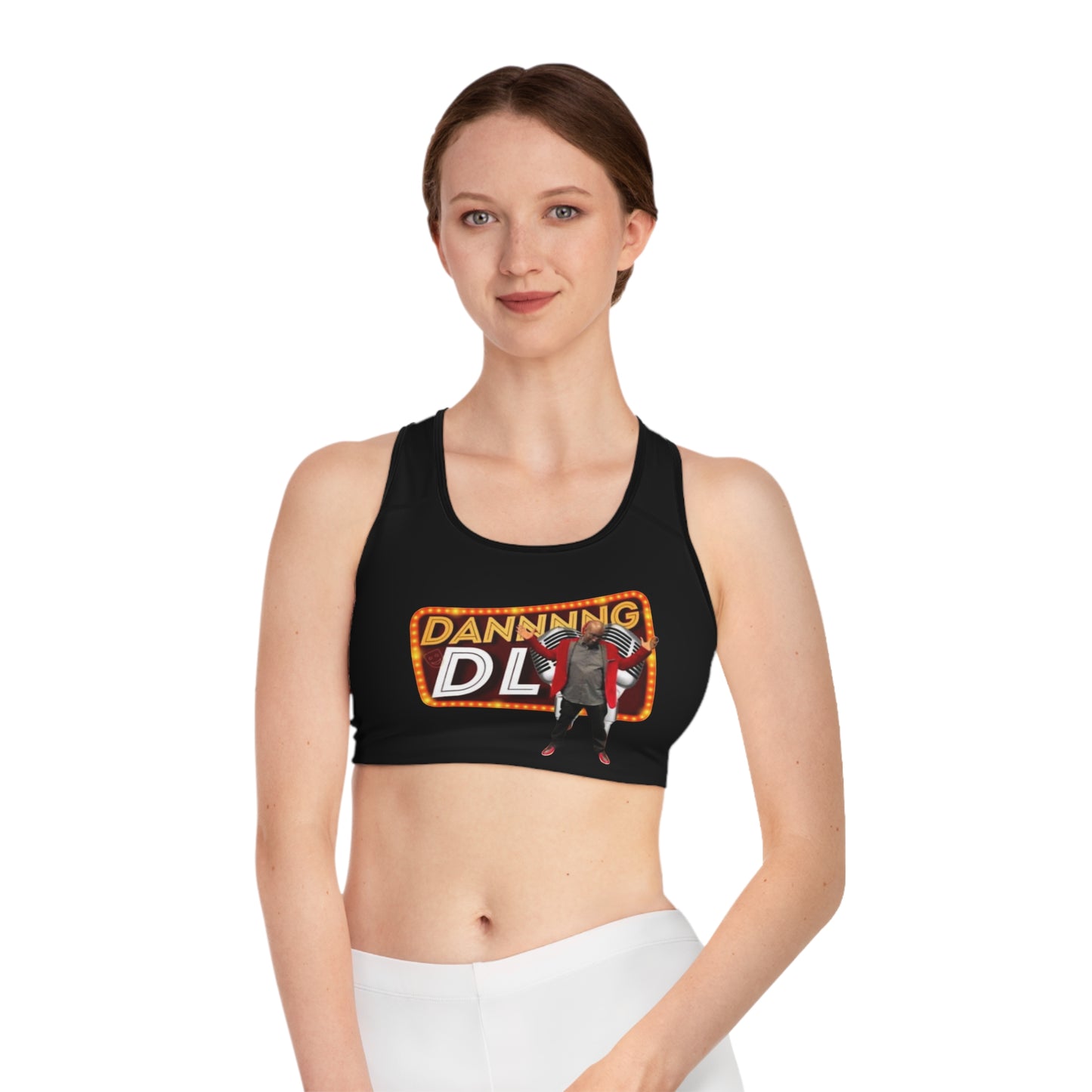 Copy of Dancing DL Sports Bra - Fun Workout Activewear, Fitness Gift, Comfortable Exercise Top, Unique Gym Apparel, Great for Dance Enthusiasts