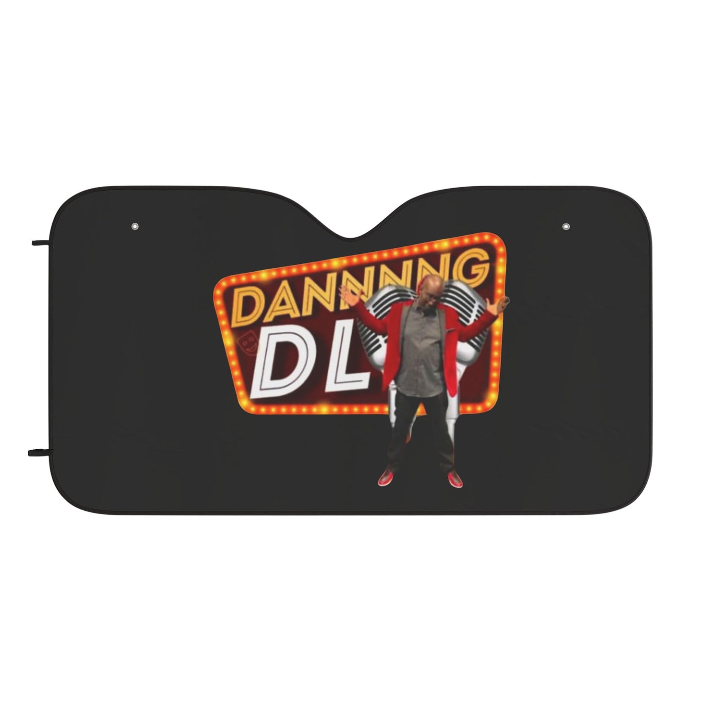 Dancing DL Car Sun Shades, Fun Auto Accessory, UV Protection, Humor Gift for Drivers, Summer Road Trip Essential