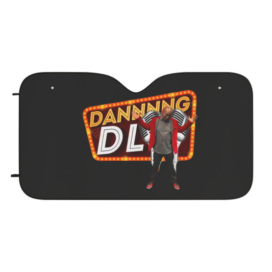 Dancing DL Car Sun Shades, Fun Auto Accessory, UV Protection, Humor Gift for Drivers, Summer Road Trip Essential