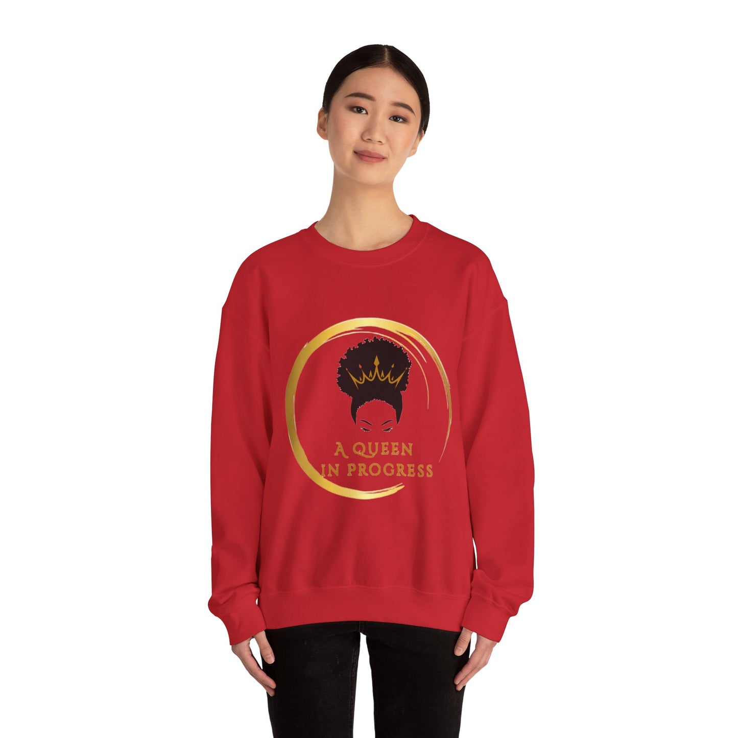 Empowering Queen Sweatshirt, Cozy Crewneck, Perfect Gift for Her, Self-Love, Women's Fashion, Everyday Comfort