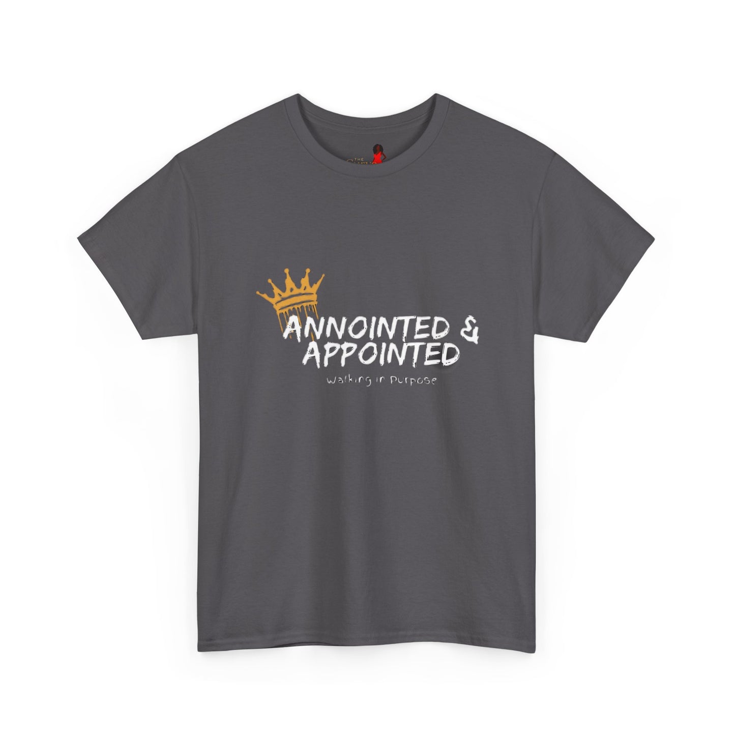 Crowned Unisex Heavy Cotton Tee, Casual T-Shirt, Gift for Friends, Everyday Wear, Birthday Present, Trendy Graphic Tee