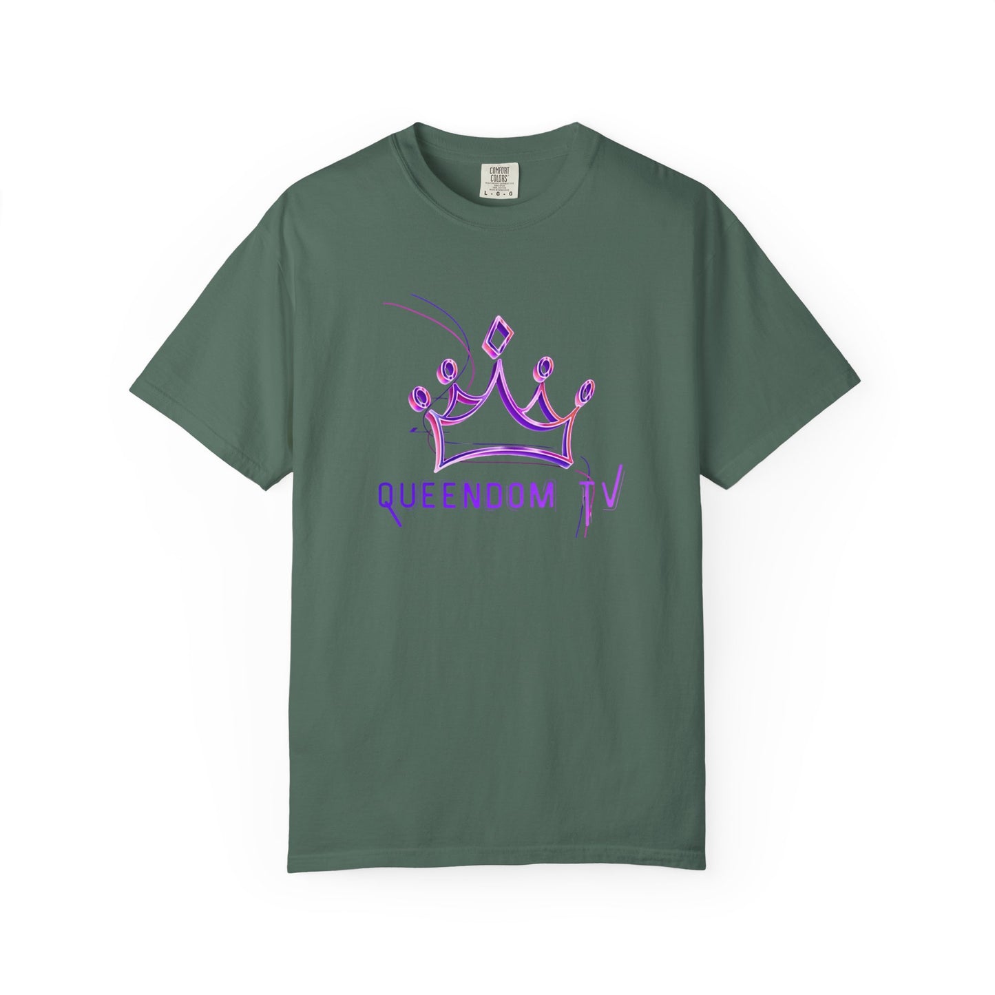 Queendom TV Crown T-Shirt — Feminine Purple Crown Graphic Tee