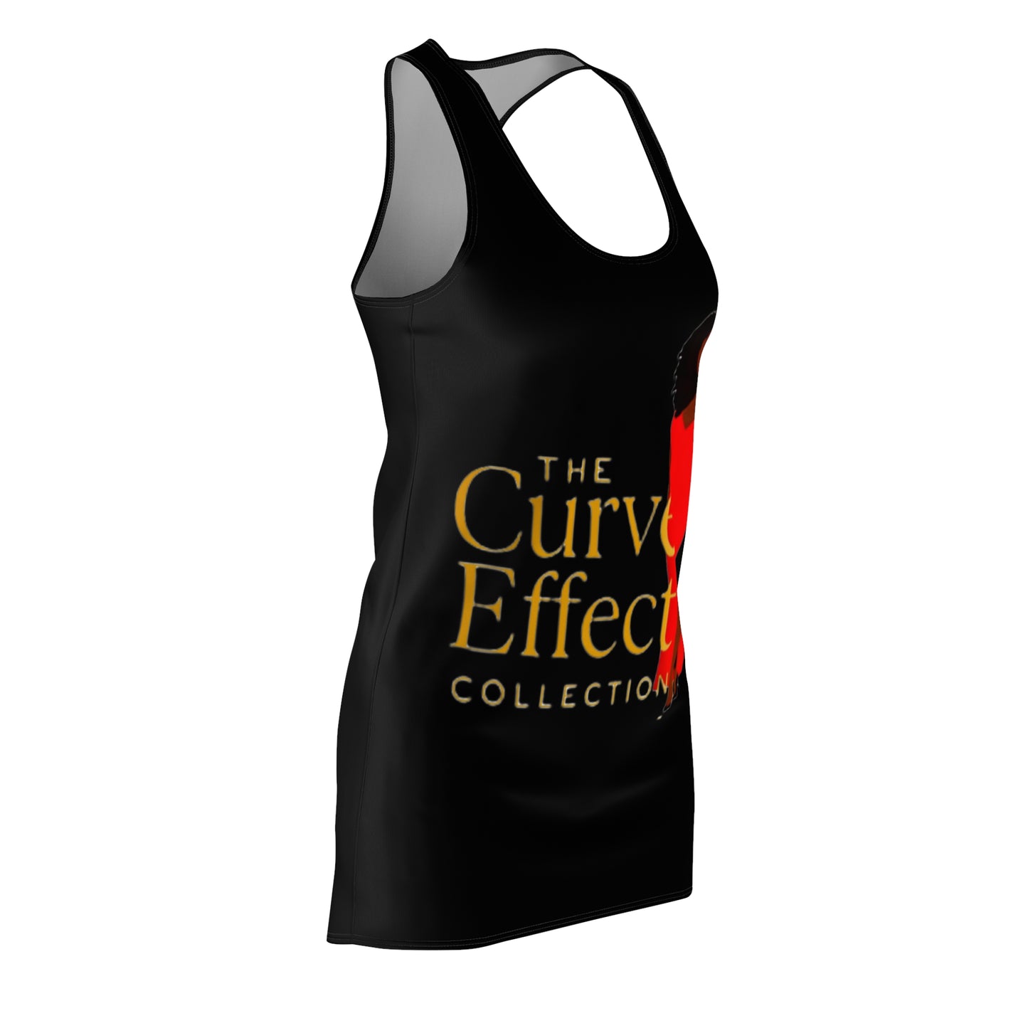 Women's Curve Effect Racerback Dress, Stylish Summer Dress, Casual Sundress, Vacation Outfit, Party Dress