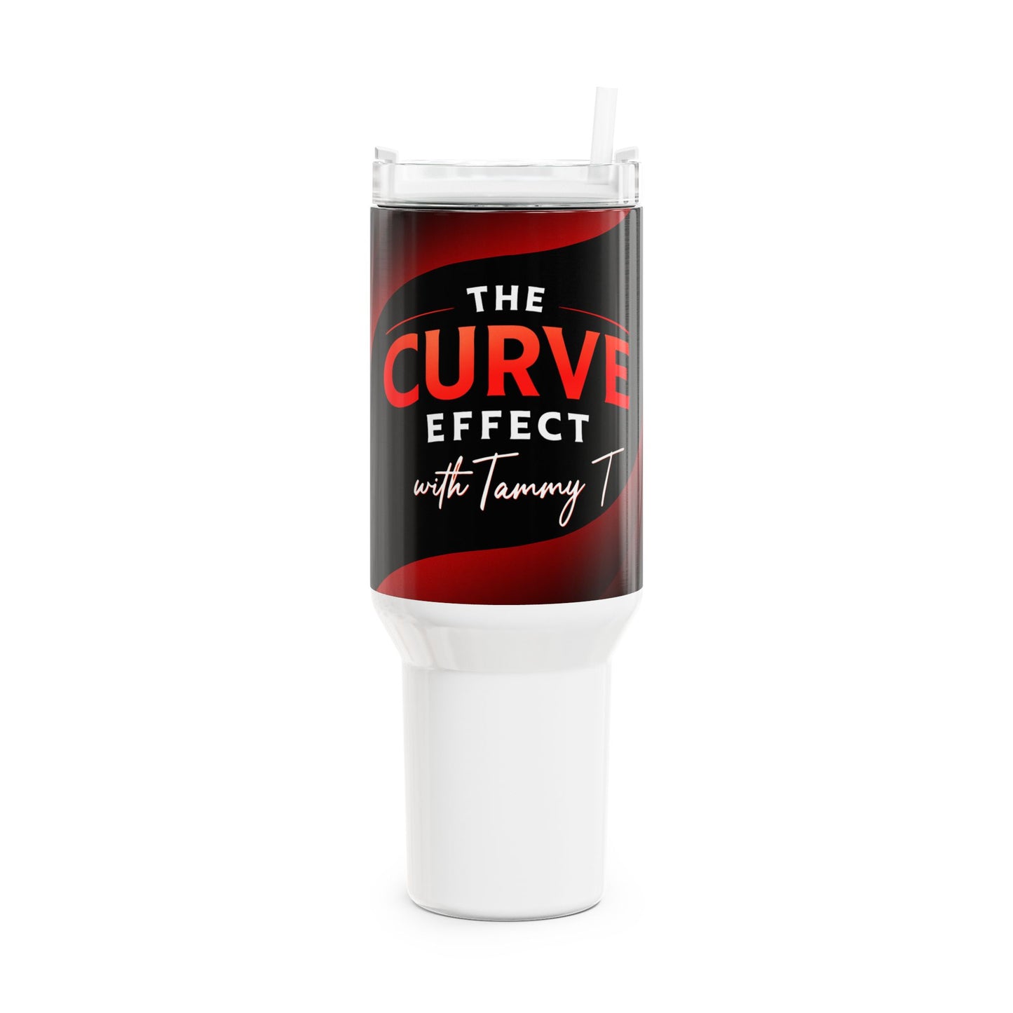 Curvy Effect Tumbler - 40oz Insulated Drinkware for Travel, Gym, and Everyday Use, Customizable Gift for Fitness Enthusiasts, Fun [...]