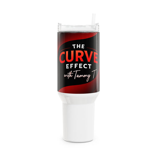 Curvy Effect Tumbler - 40oz Insulated Drinkware for Travel, Gym, and Everyday Use, Customizable Gift for Fitness Enthusiasts, Fun [...]