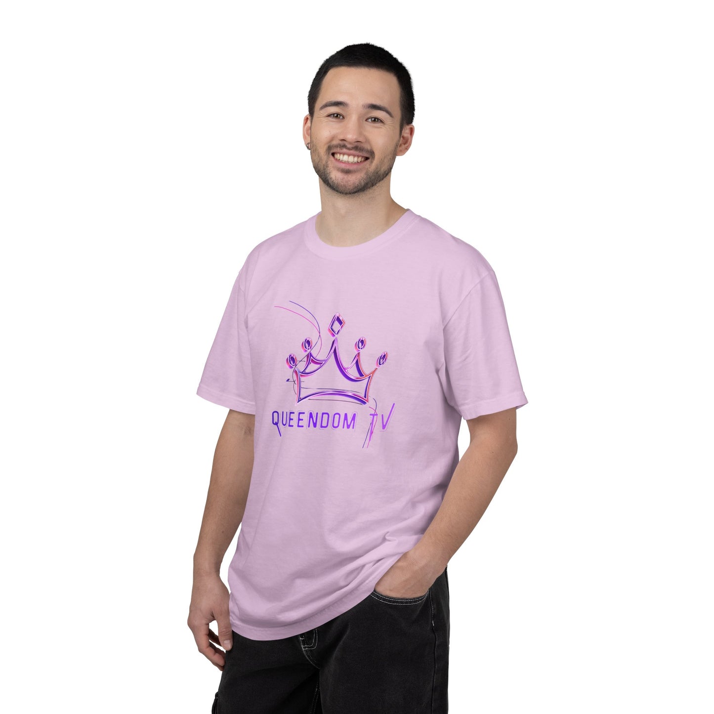 Queendom TV Crown T-Shirt — Feminine Purple Crown Graphic Tee