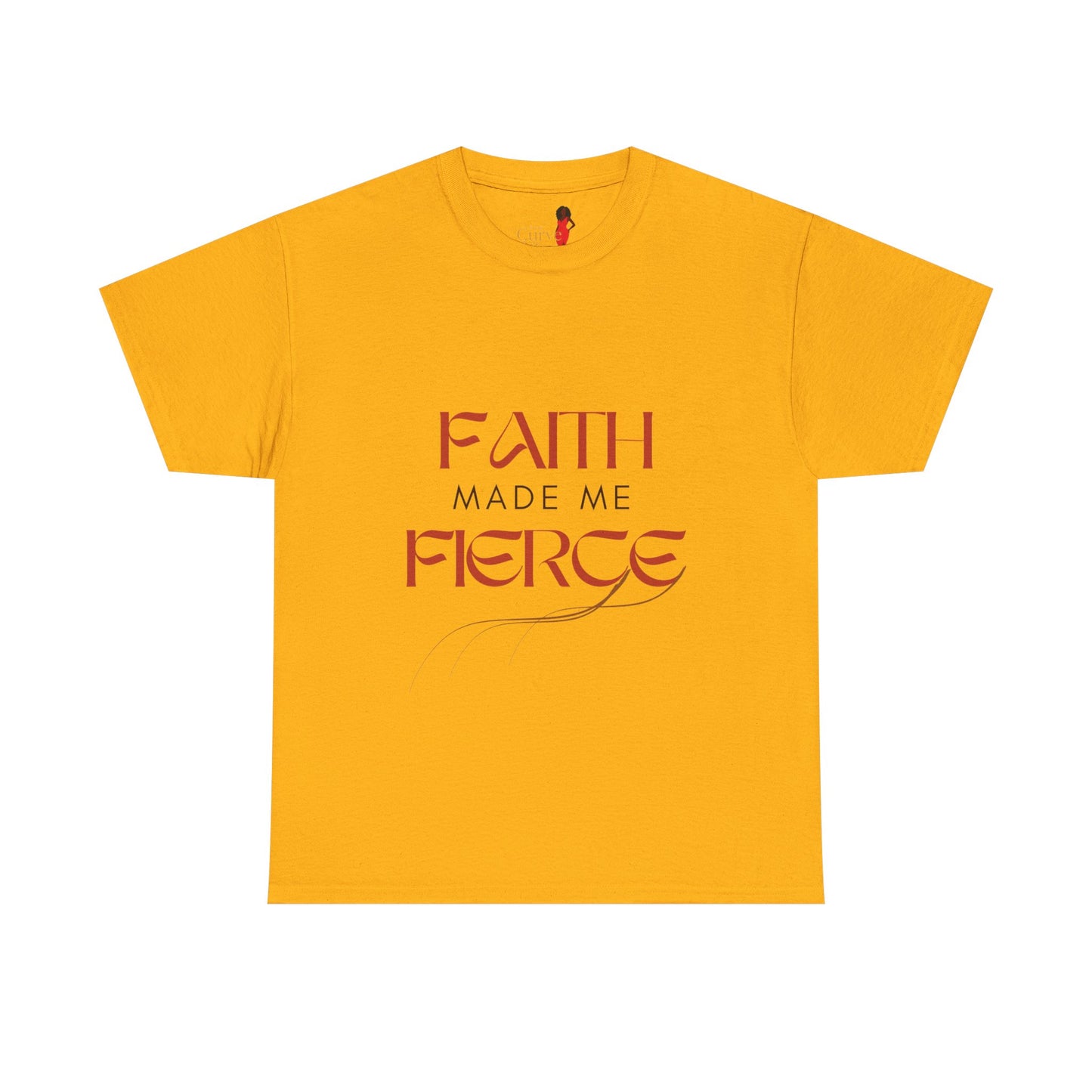 Faith Made Me Fierce Tee | Unisex Heavy Cotton Shirt, Inspirational Shirt, Positive Affirmation Shirt, Gift for Her, Empowerment Tee