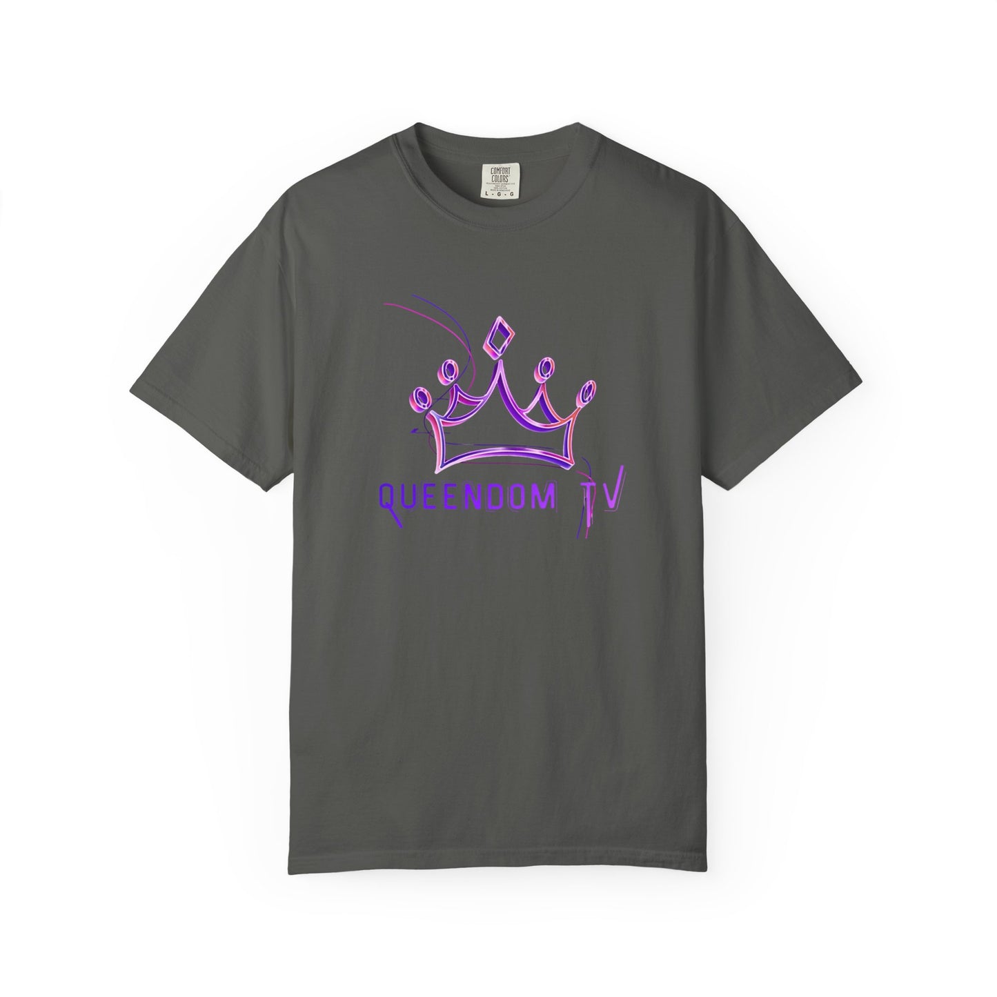 Queendom TV Crown T-Shirt — Feminine Purple Crown Graphic Tee