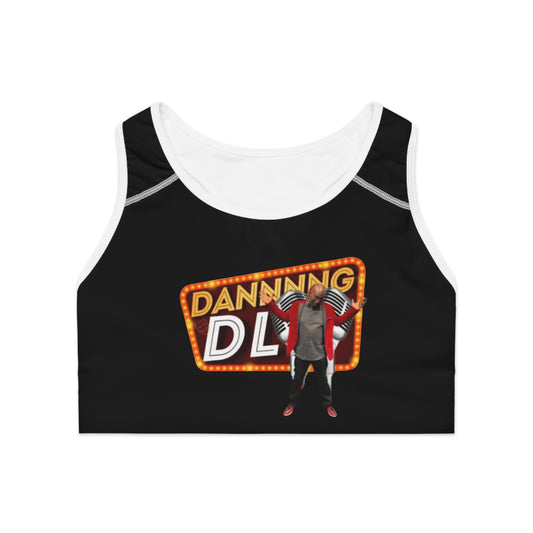 Dancing DL Sports Bra - Fun Workout Activewear, Fitness Gift, Comfortable Exercise Top, Unique Gym Apparel, Great for Dance Enthusiasts