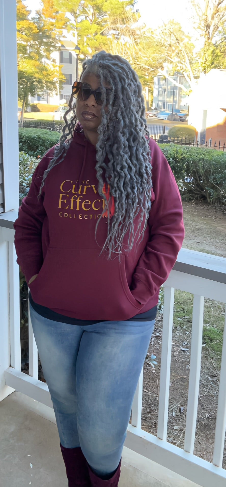 The Curve Effect Collection Fleece Hoodie