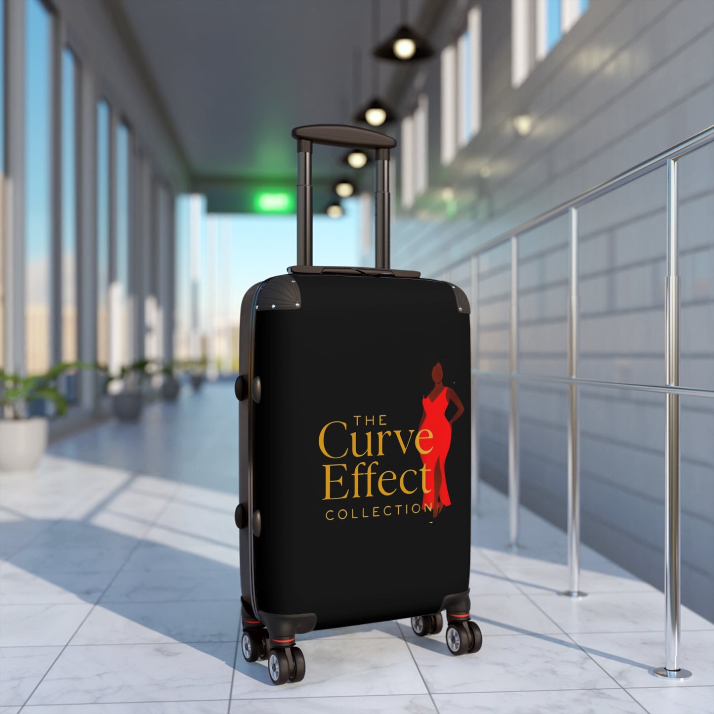 Stylish Travel Suitcase: The Curve Effect Collection, Luggage for Fashion Lovers, Travel Essentials, Adventure Gear, Jet Setter Bag, [...]