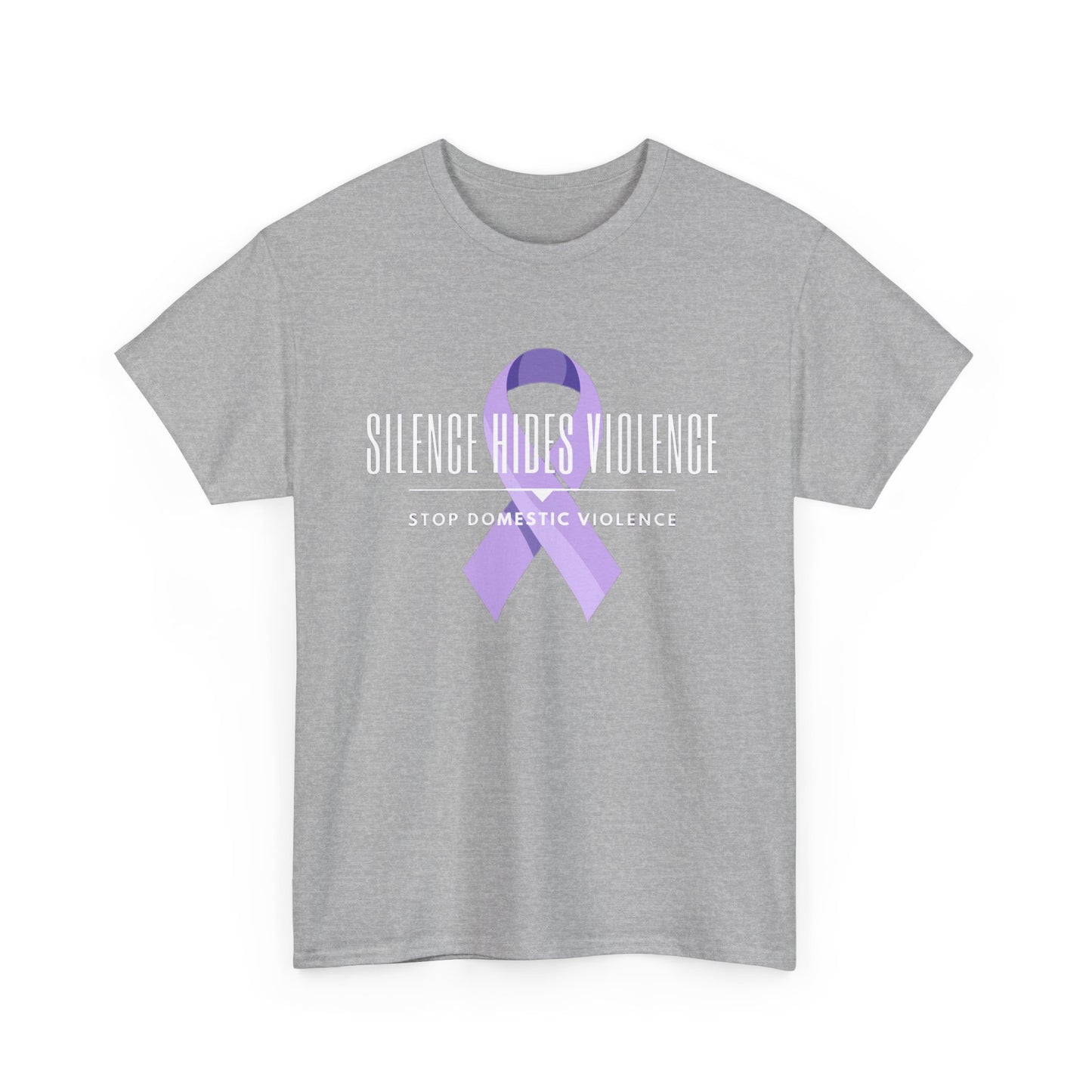 Awareness Ribbon Tee, Purple Ribbon Shirt, Supportive Cotton Top, Gift for Loved Ones, Unisex Casual Wear, Fundraiser Shirt
