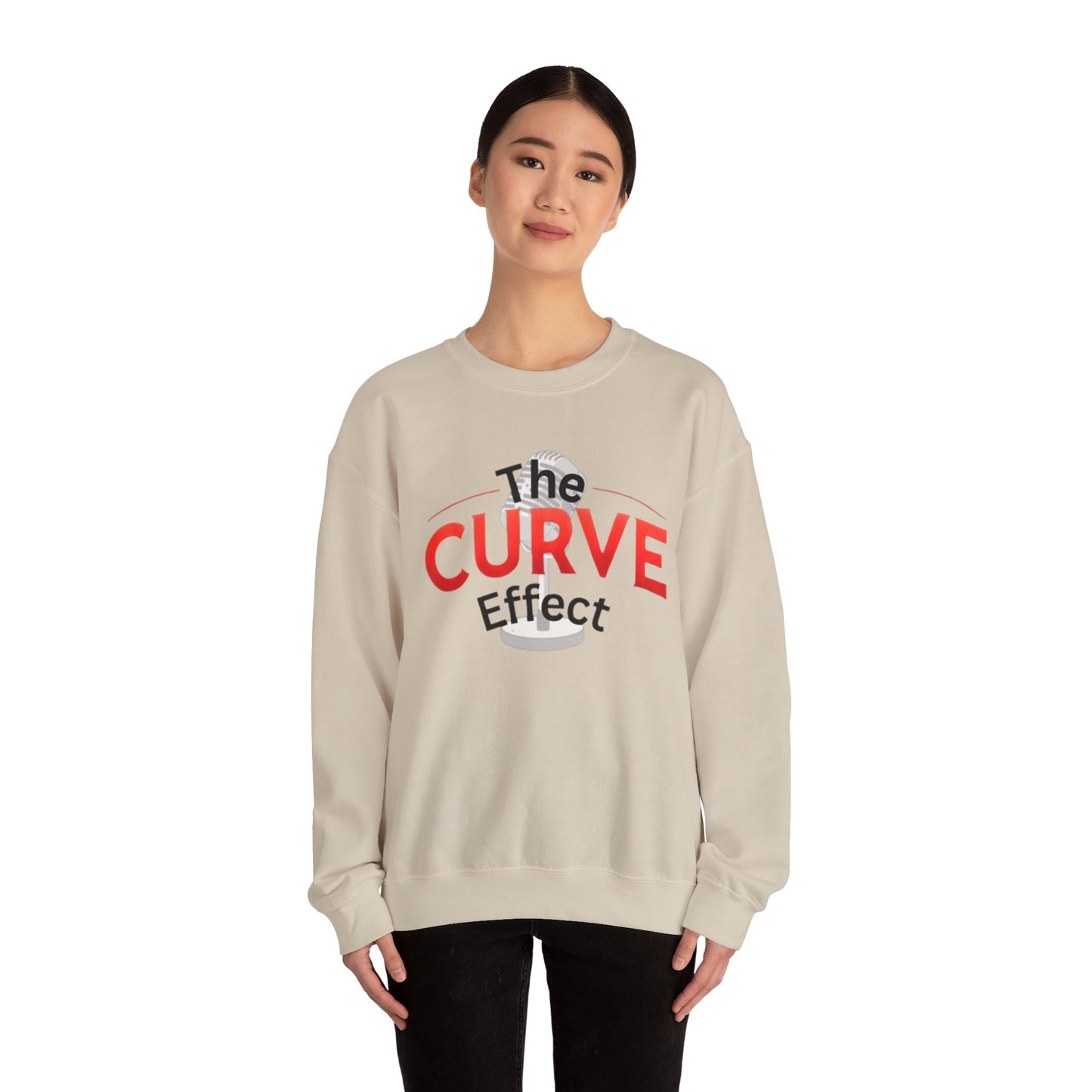 The Curve Effect Crewneck Sweatshirt, Comfortable Oversized Apparel, Ideal for Relaxed Outfits, Gift for Friends, Perfect for Casual [...]
