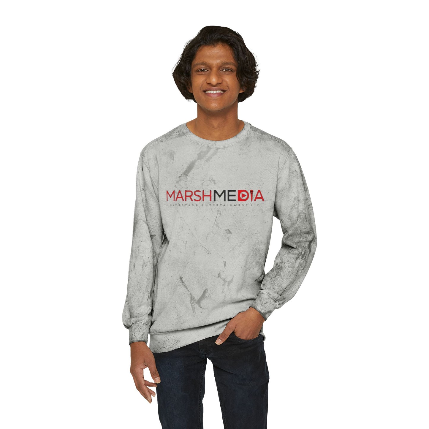 MarshMedia Tie-Dye Crewneck Sweatshirt