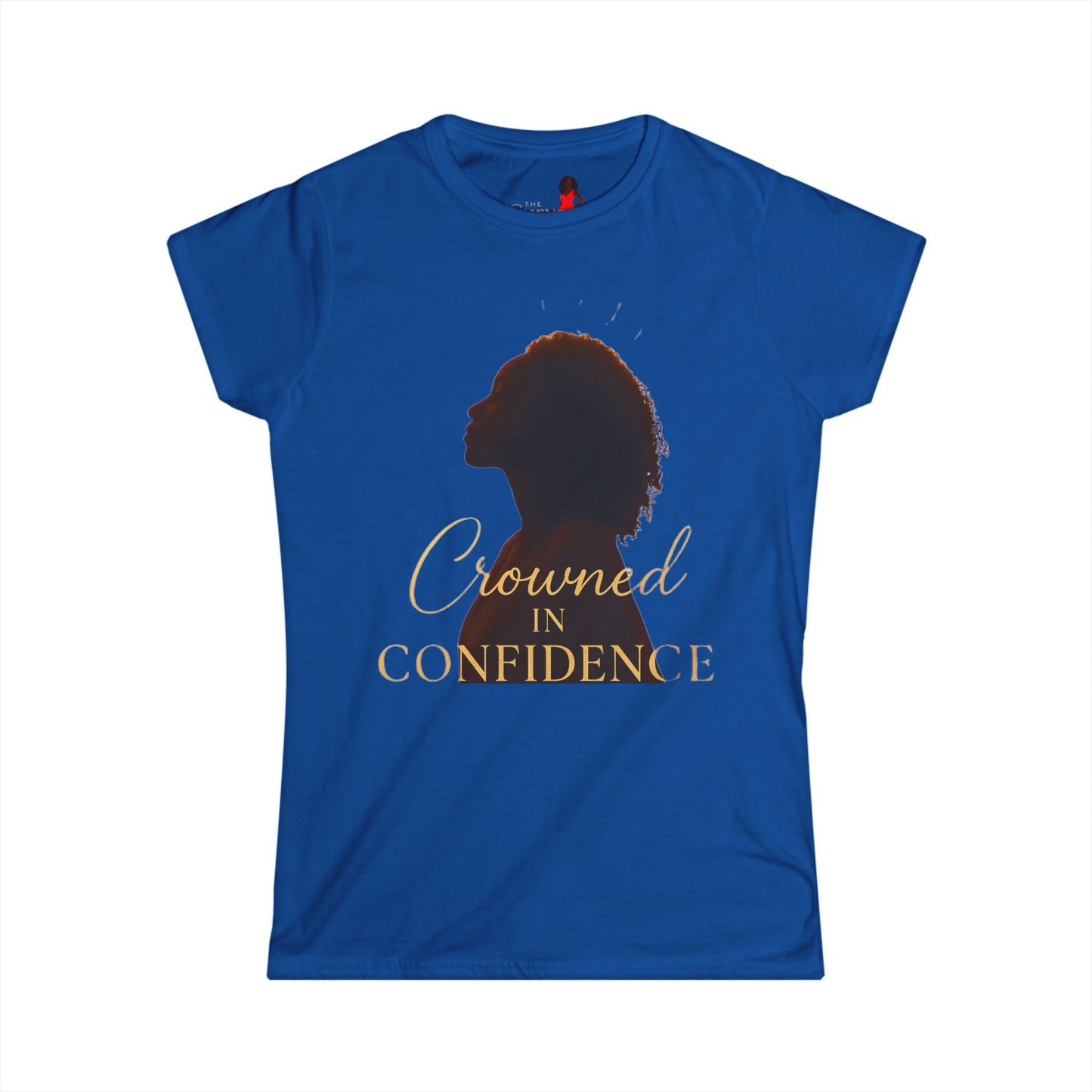 Crowned in Confidence Women's Tee - The Curve Effect Collection Empowering T-Shirt, Feminine Gift, Inspirational Apparel, Self-Love Style, Motivational Wear