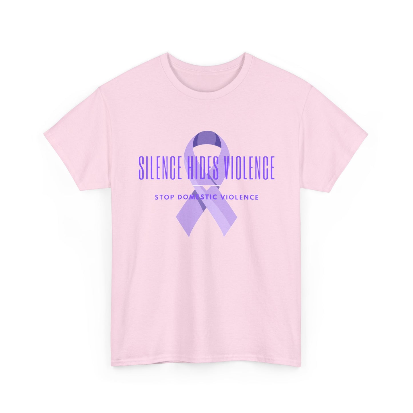 Awareness Ribbon Tee, Purple Ribbon Shirt, Supportive Cotton Top, Gift for Loved Ones, Unisex Casual Wear, Fundraiser Shirt