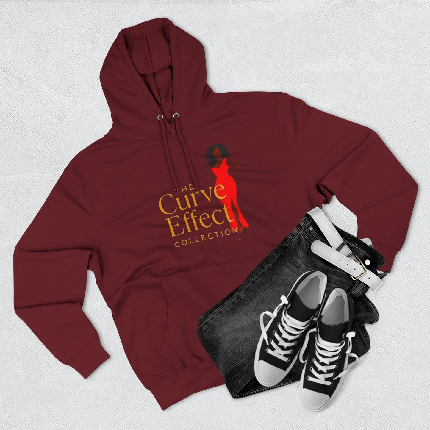 The Curve Effect Collection Fleece Hoodie