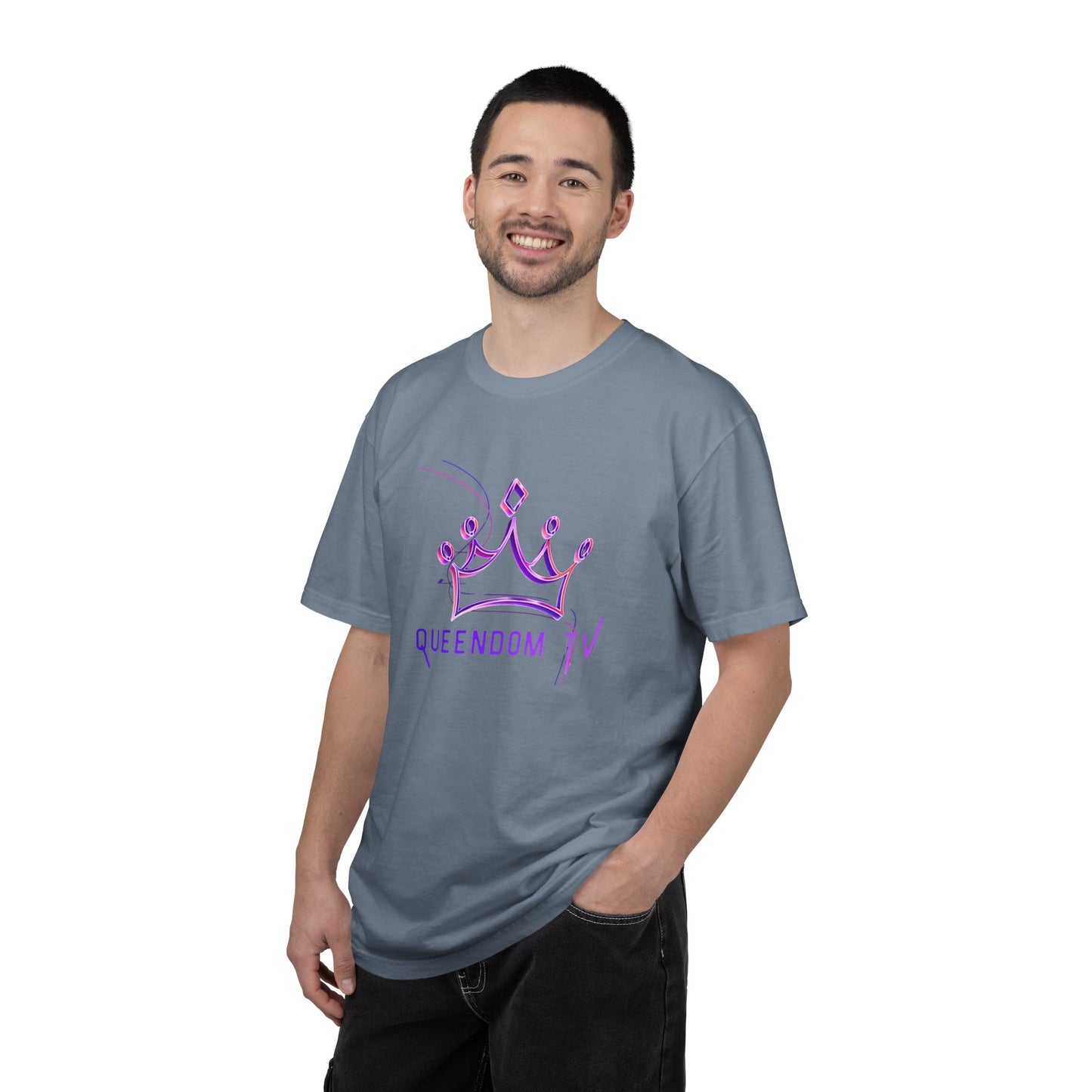 Queendom TV Crown T-Shirt — Feminine Purple Crown Graphic Tee