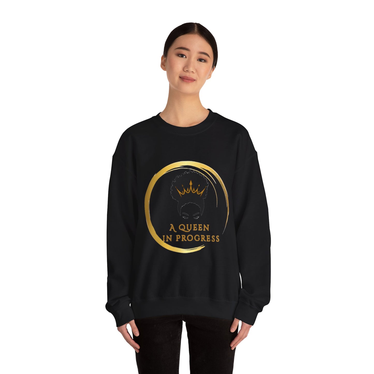 Empowering Queen Sweatshirt, Cozy Crewneck, Perfect Gift for Her, Self-Love, Women's Fashion, Everyday Comfort