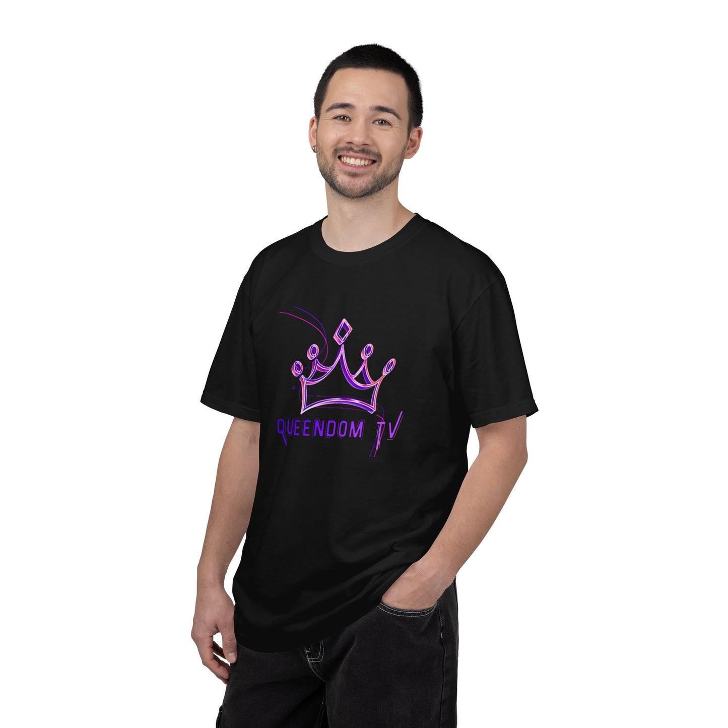 Queendom TV Crown T-Shirt — Feminine Purple Crown Graphic Tee