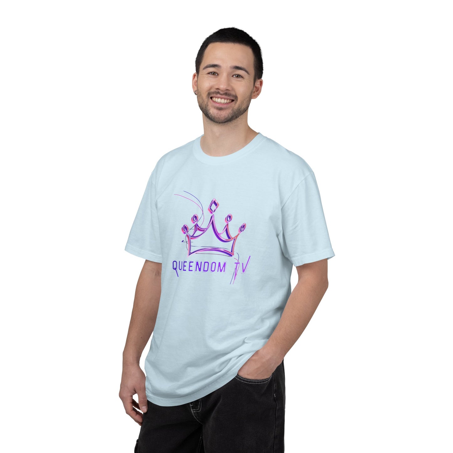 Queendom TV Crown T-Shirt — Feminine Purple Crown Graphic Tee