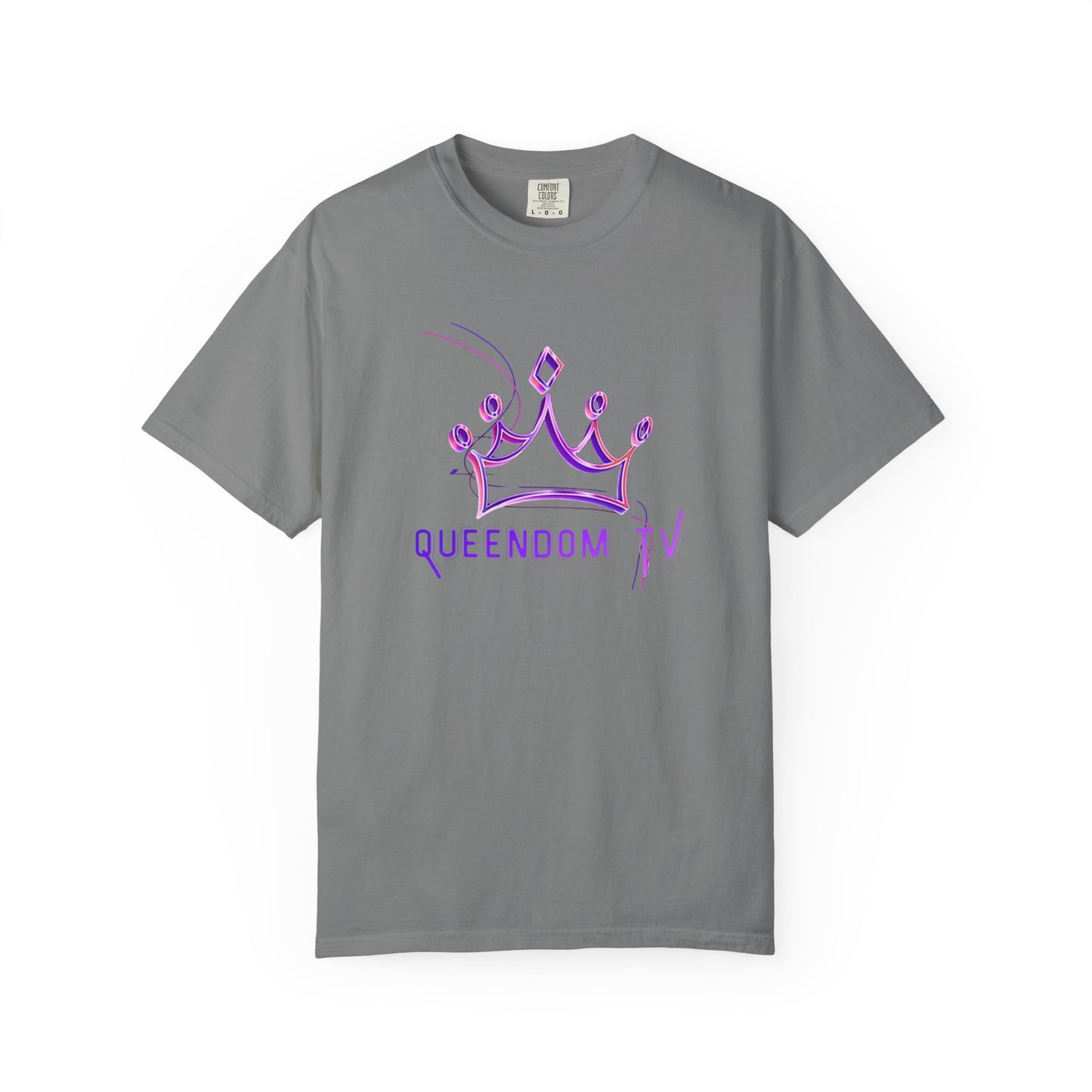 Queendom TV Crown T-Shirt — Feminine Purple Crown Graphic Tee