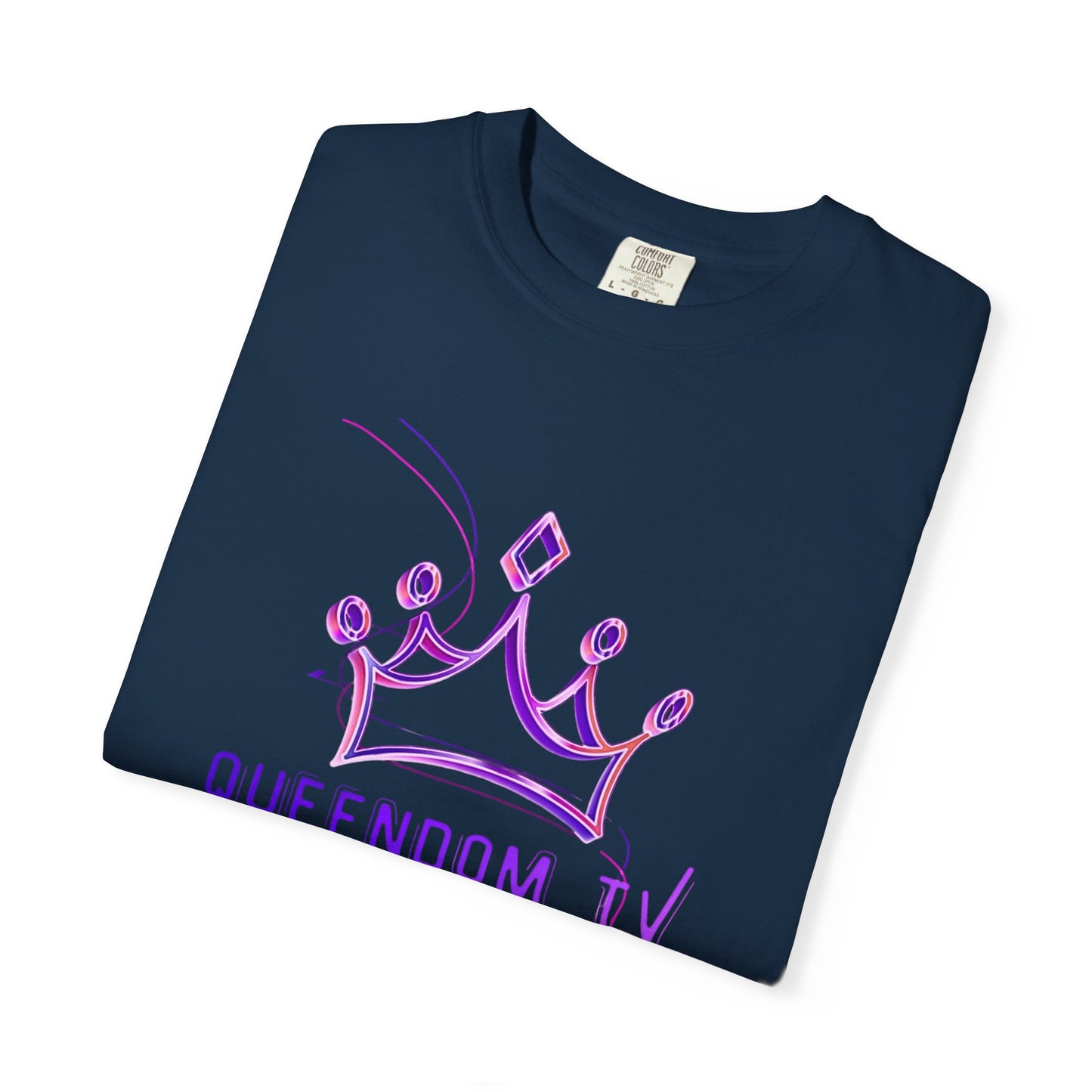 Queendom TV Crown T-Shirt — Feminine Purple Crown Graphic Tee