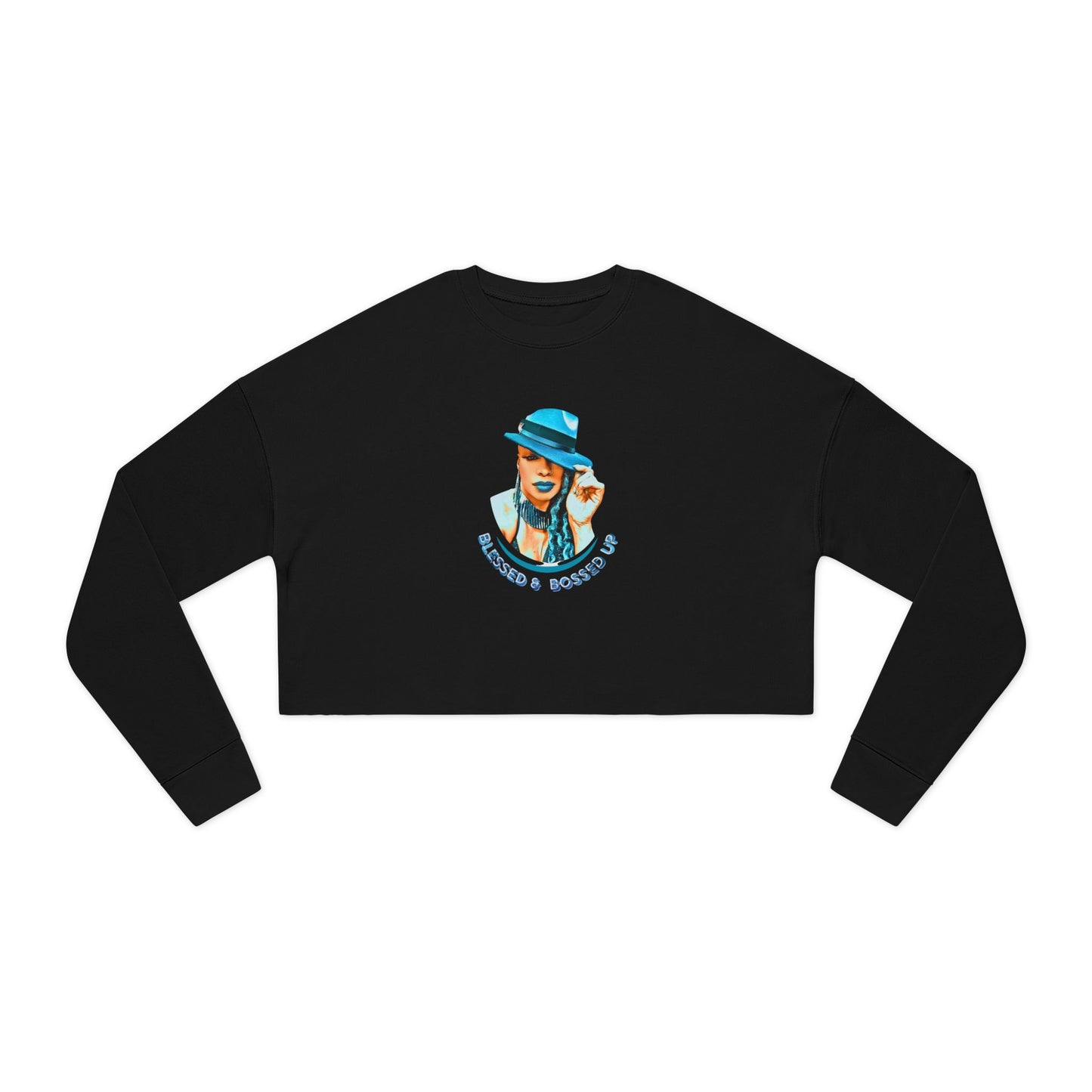 Blessed and Bossed Up Cropped Sweatshirt