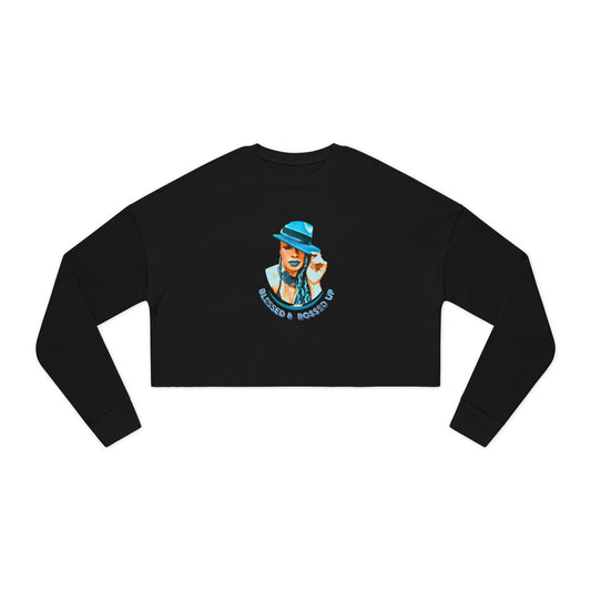 Blessed and Bossed Up Cropped Sweatshirt