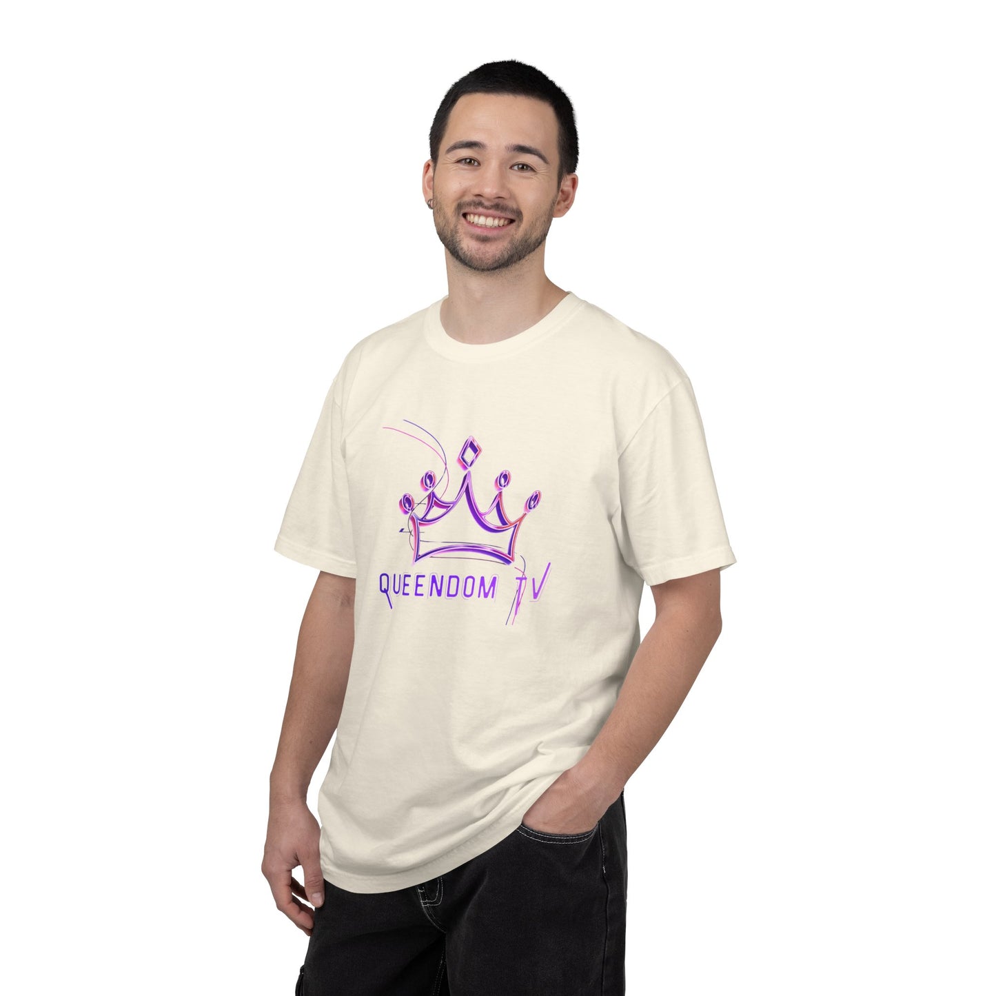 Queendom TV Crown T-Shirt — Feminine Purple Crown Graphic Tee