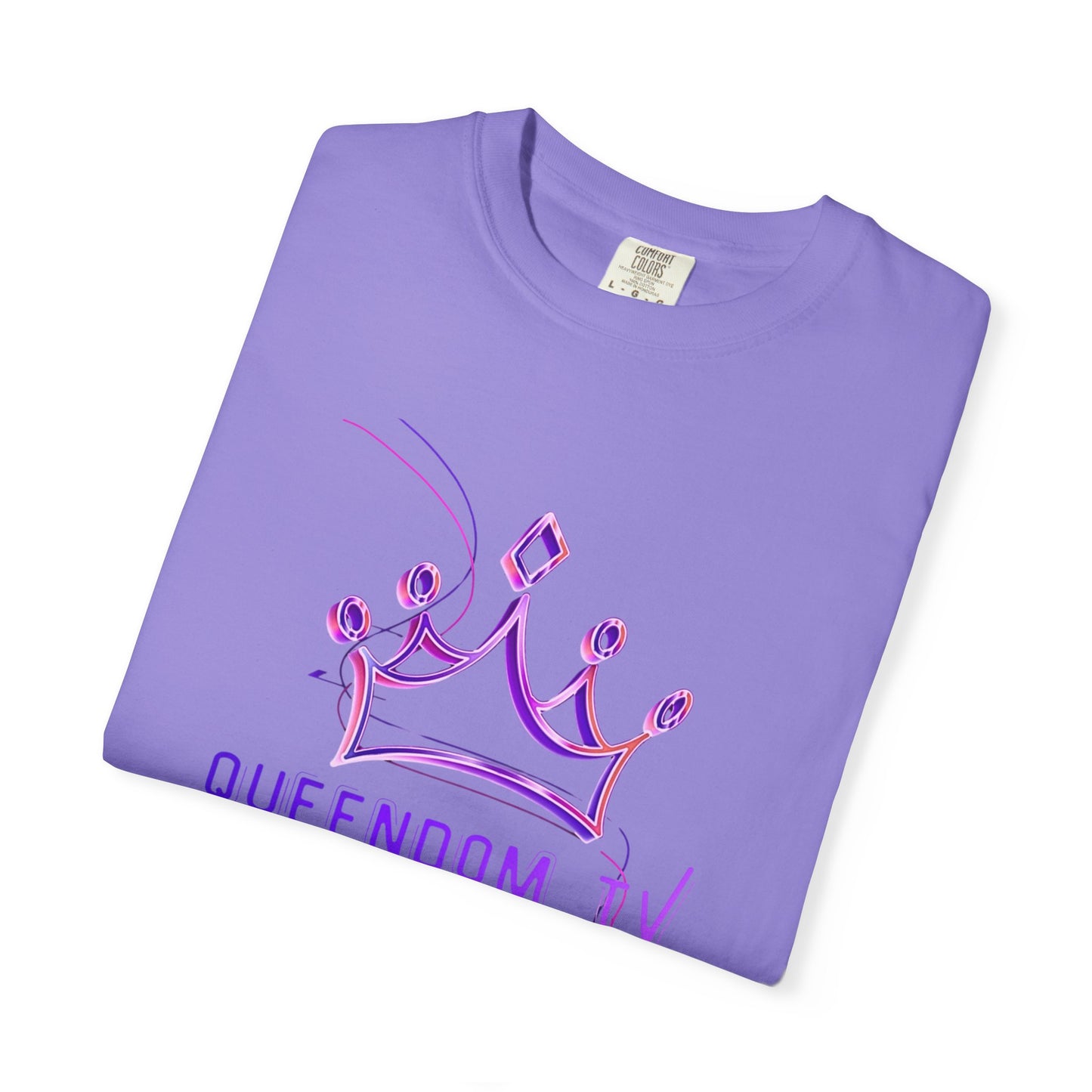 Queendom TV Crown T-Shirt — Feminine Purple Crown Graphic Tee