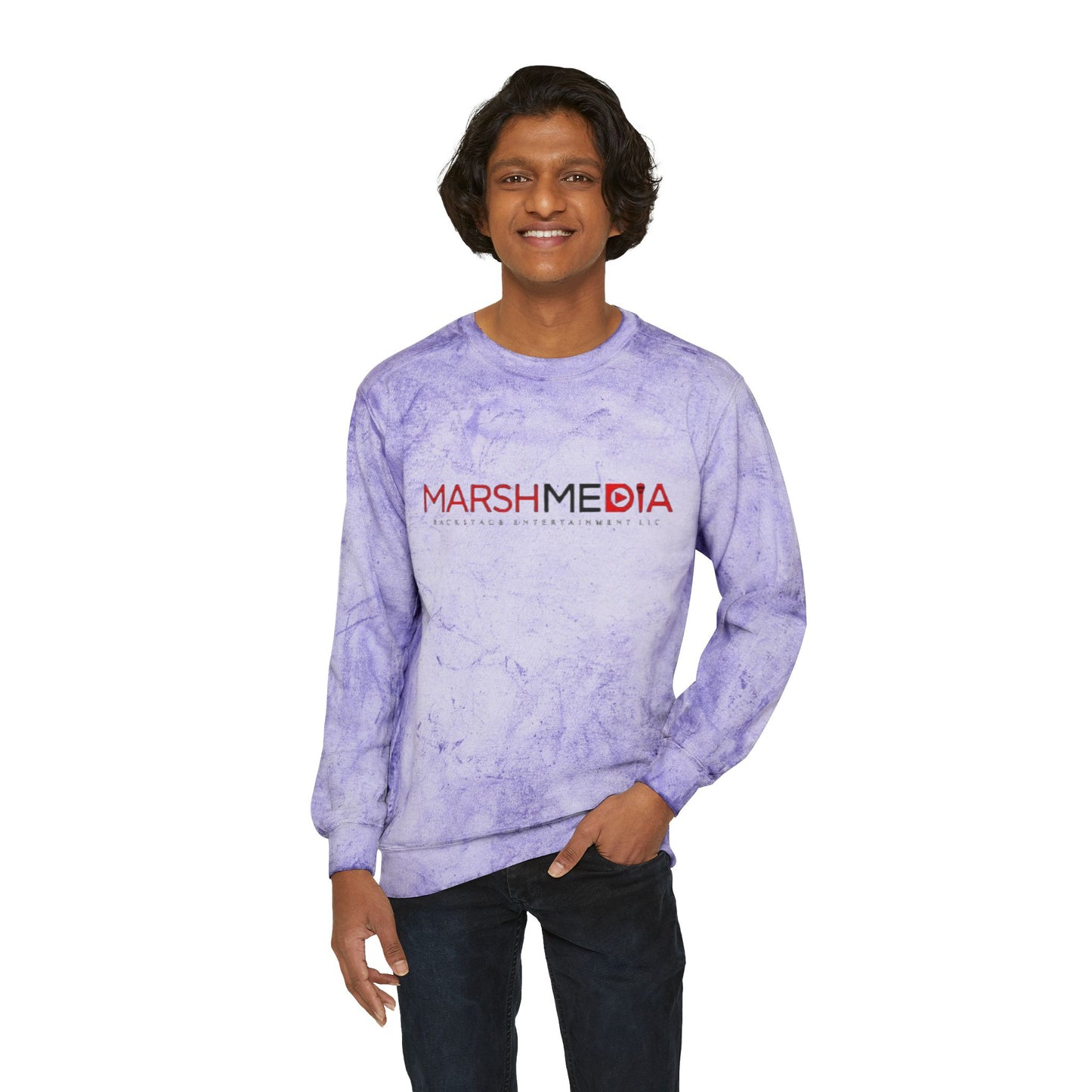 MarshMedia Tie-Dye Crewneck Sweatshirt