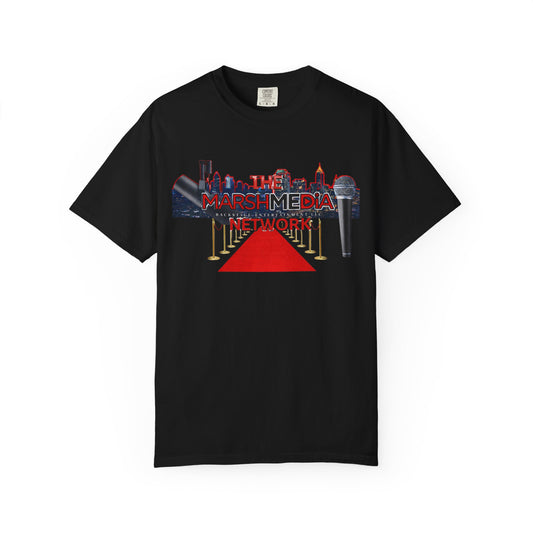 The Marsh Media Network T‑Shirt — Urban Skyline Logo Tee