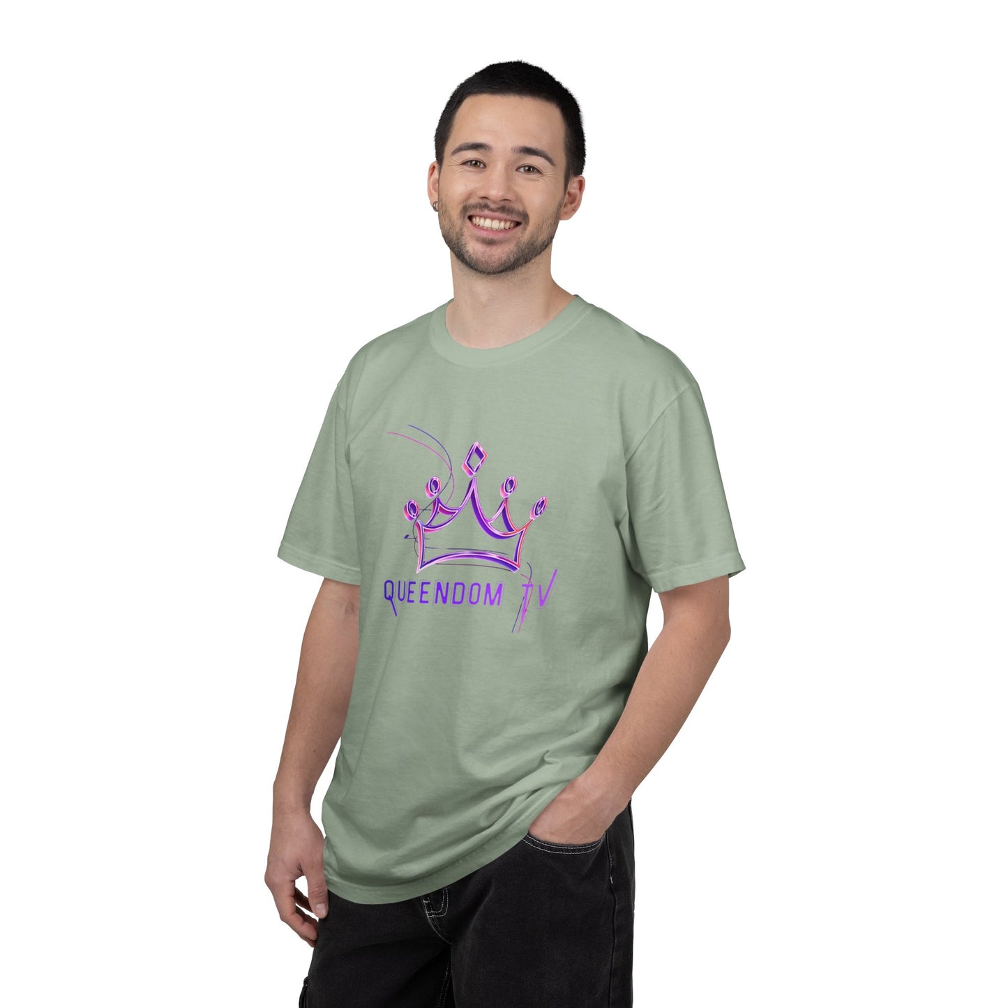Queendom TV Crown T-Shirt — Feminine Purple Crown Graphic Tee