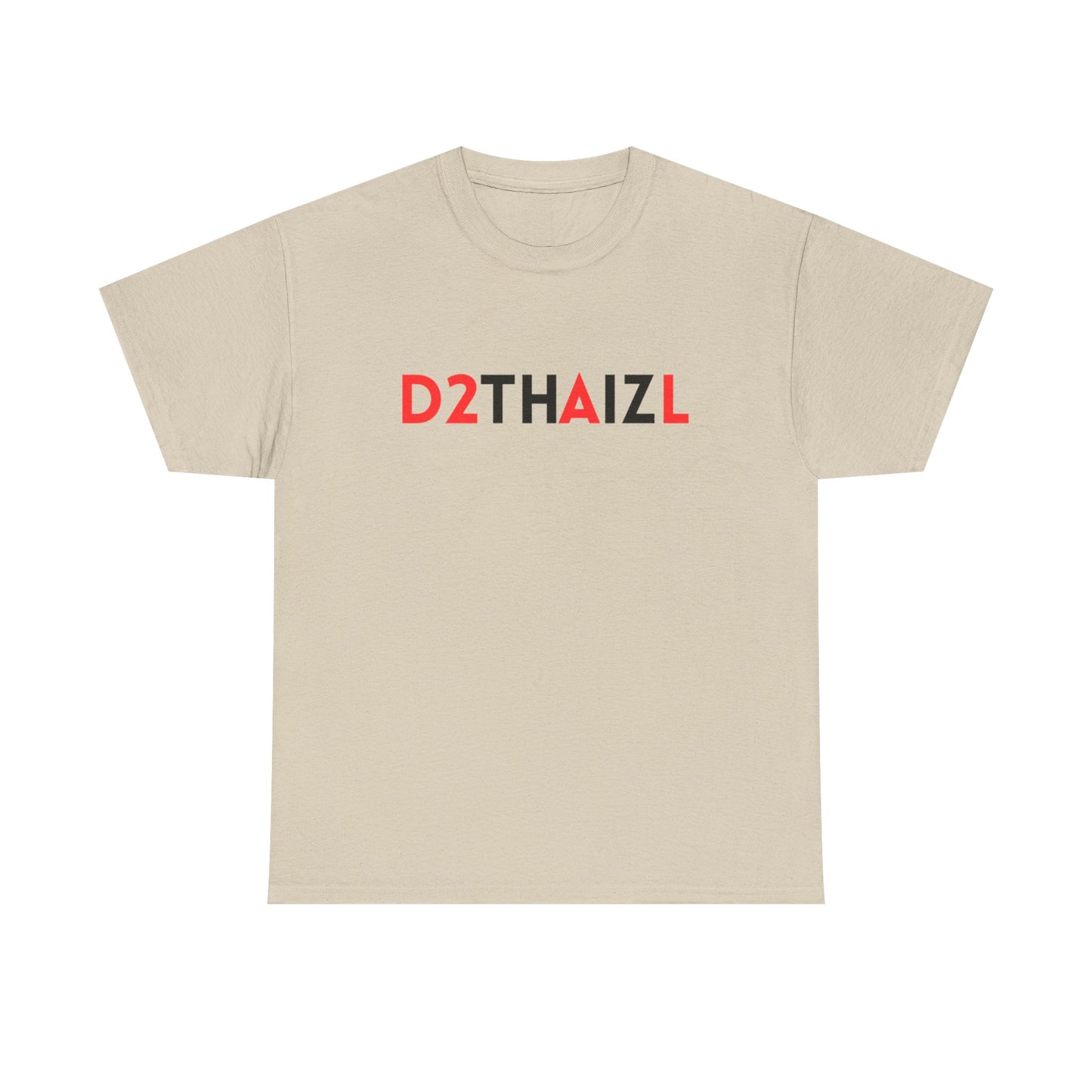 D2THAIZL Minimal Logo Tee — Graphic Logo White T-Shirt