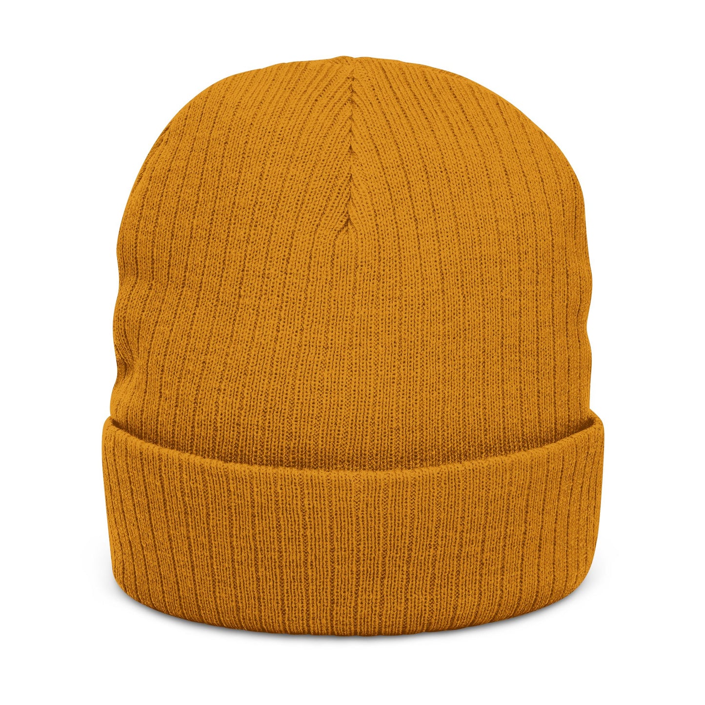 Stylish Ribbed Knit Beanie with Embroidery, Cozy Winter Hat, Customizable Headwear, Fashionable Accessory, Unisex Beanie for All Seasons