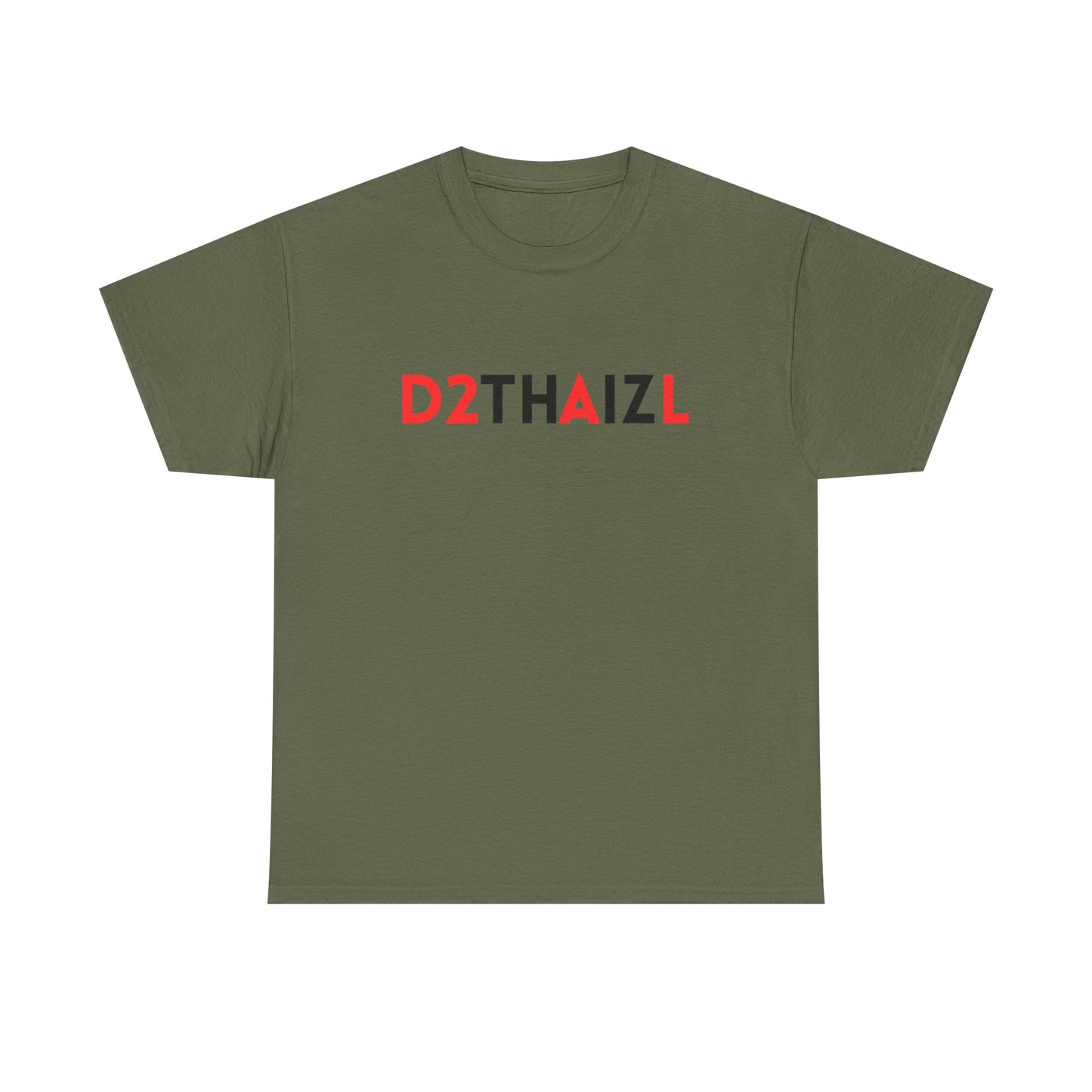 D2THAIZL Minimal Logo Tee — Graphic Logo White T-Shirt
