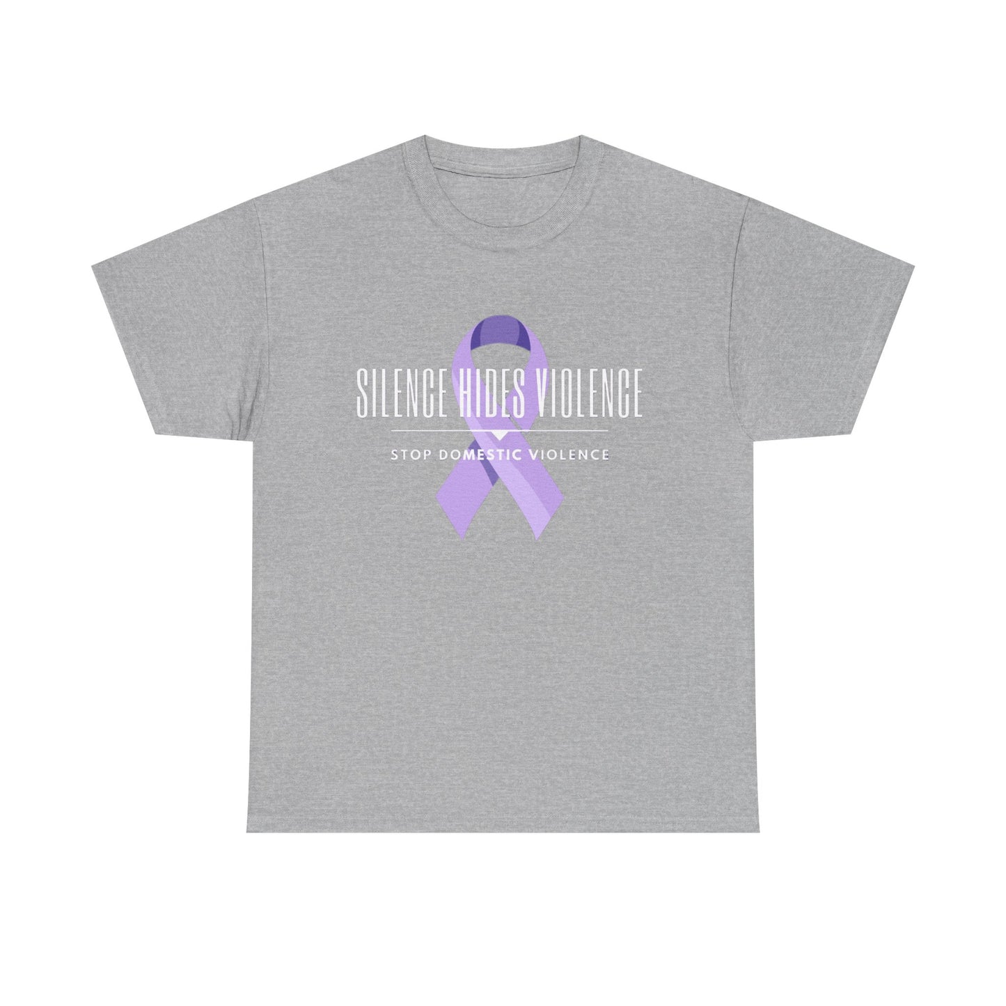 Awareness Ribbon Tee, Purple Ribbon Shirt, Supportive Cotton Top, Gift for Loved Ones, Unisex Casual Wear, Fundraiser Shirt