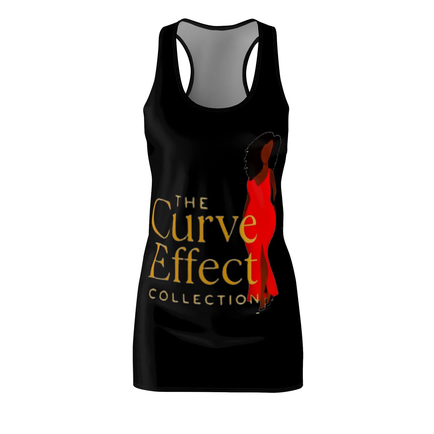 Women's Curve Effect Racerback Dress, Stylish Summer Dress, Casual Sundress, Vacation Outfit, Party Dress