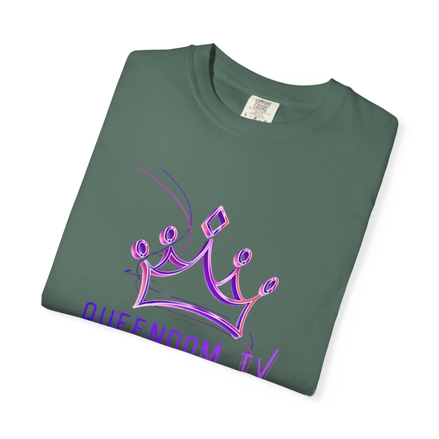 Queendom TV Crown T-Shirt — Feminine Purple Crown Graphic Tee