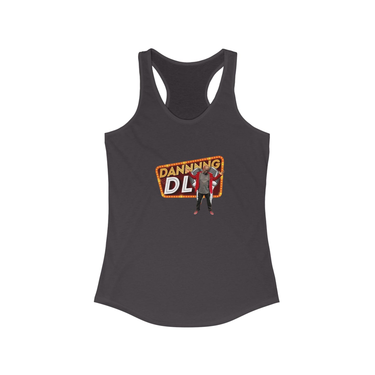 Danning DL Racerback Tank, Trendy Workout Top, Casual Summer Shirt, Gift for Fitness Lovers, Everyday Style Tank