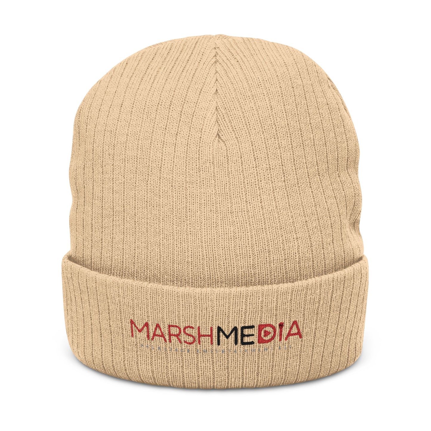Stylish Ribbed Knit Beanie with Embroidery, Cozy Winter Hat, Customizable Headwear, Fashionable Accessory, Unisex Beanie for All Seasons