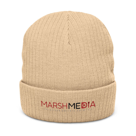 Stylish Ribbed Knit Beanie with Embroidery, Cozy Winter Hat, Customizable Headwear, Fashionable Accessory, Unisex Beanie for All Seasons