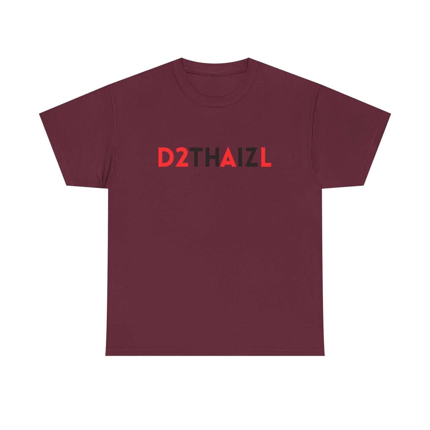 D2THAIZL Minimal Logo Tee — Graphic Logo White T-Shirt
