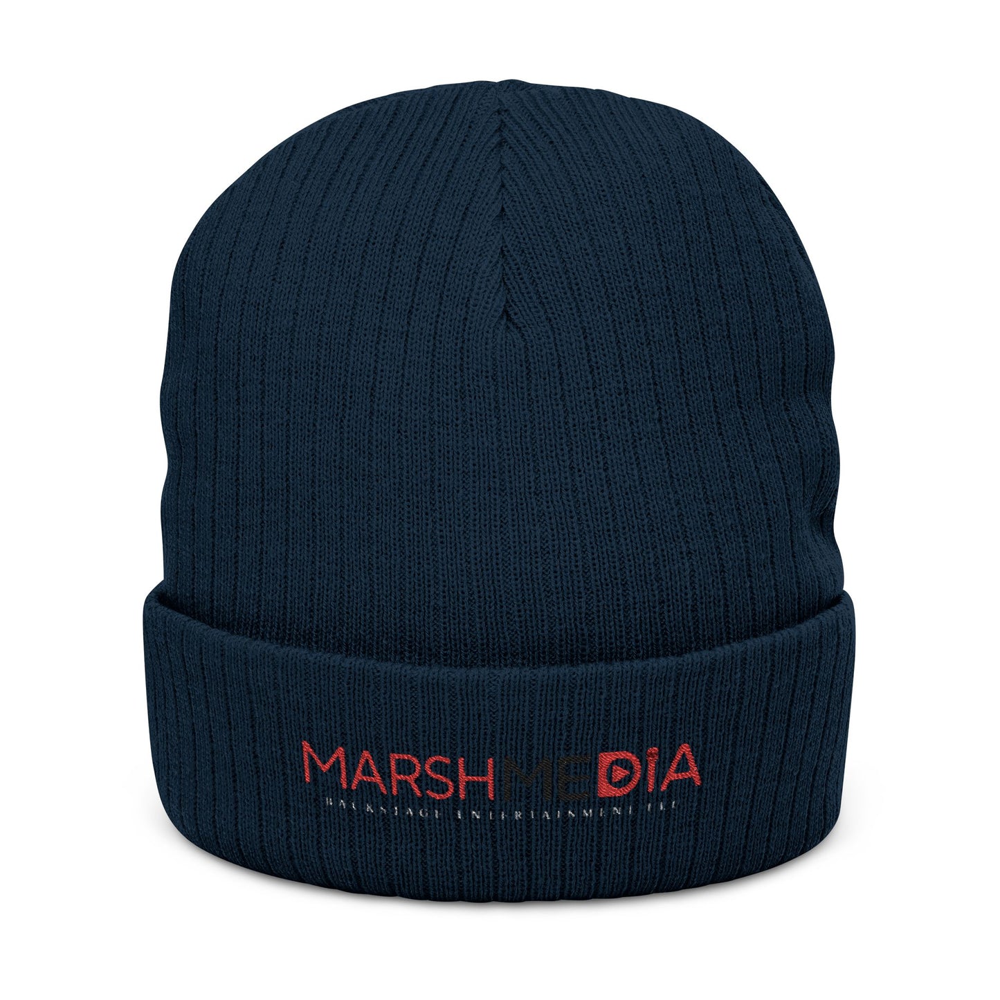 Stylish Ribbed Knit Beanie with Embroidery, Cozy Winter Hat, Customizable Headwear, Fashionable Accessory, Unisex Beanie for All Seasons