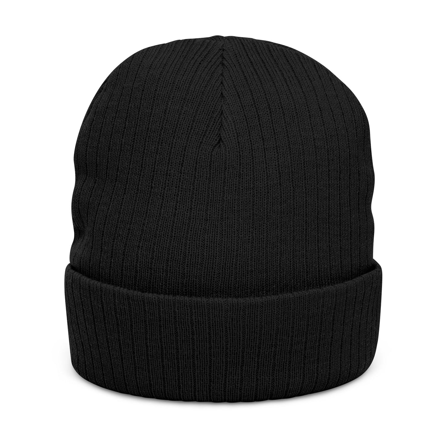 Stylish Ribbed Knit Beanie with Embroidery, Cozy Winter Hat, Customizable Headwear, Fashionable Accessory, Unisex Beanie for All Seasons