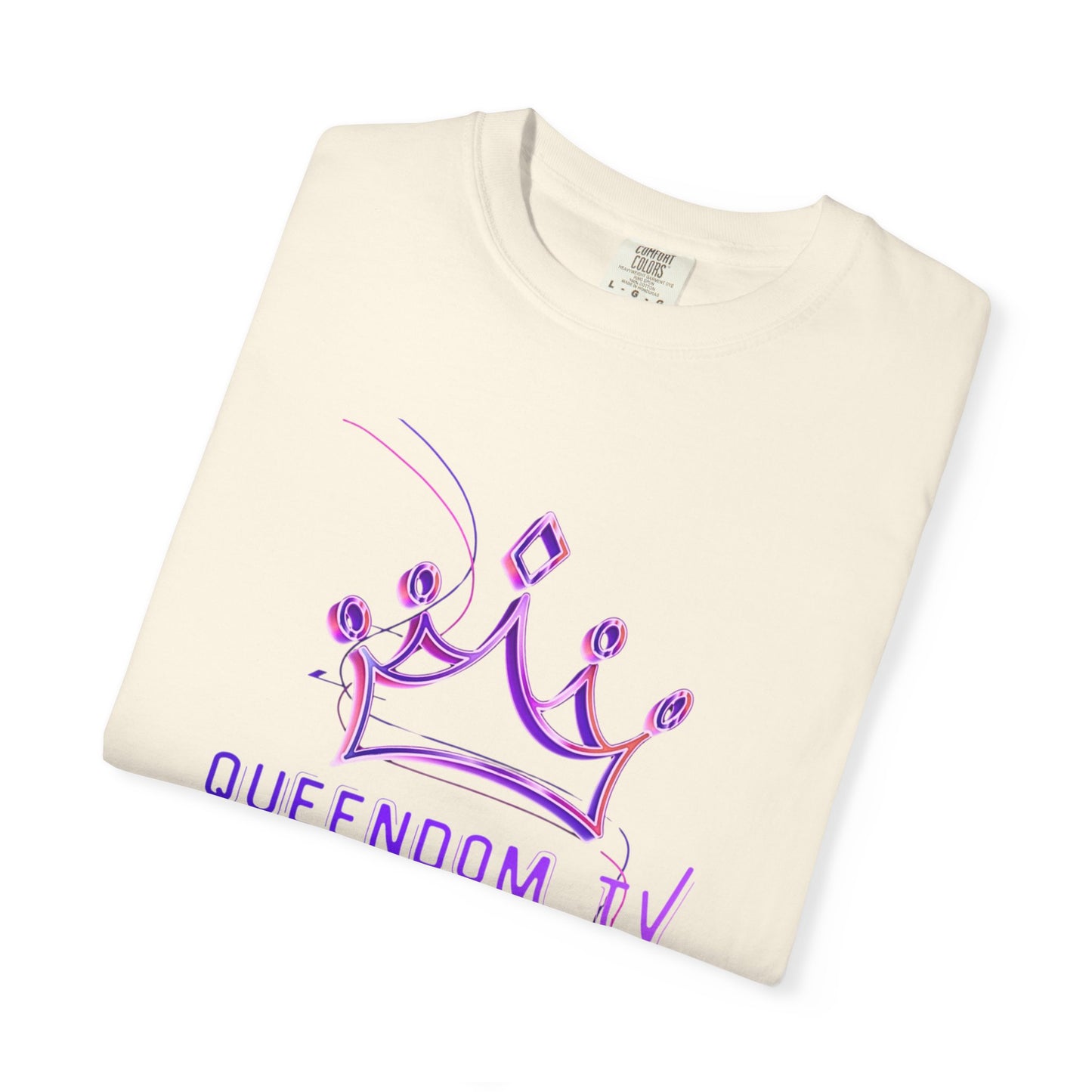 Queendom TV Crown T-Shirt — Feminine Purple Crown Graphic Tee