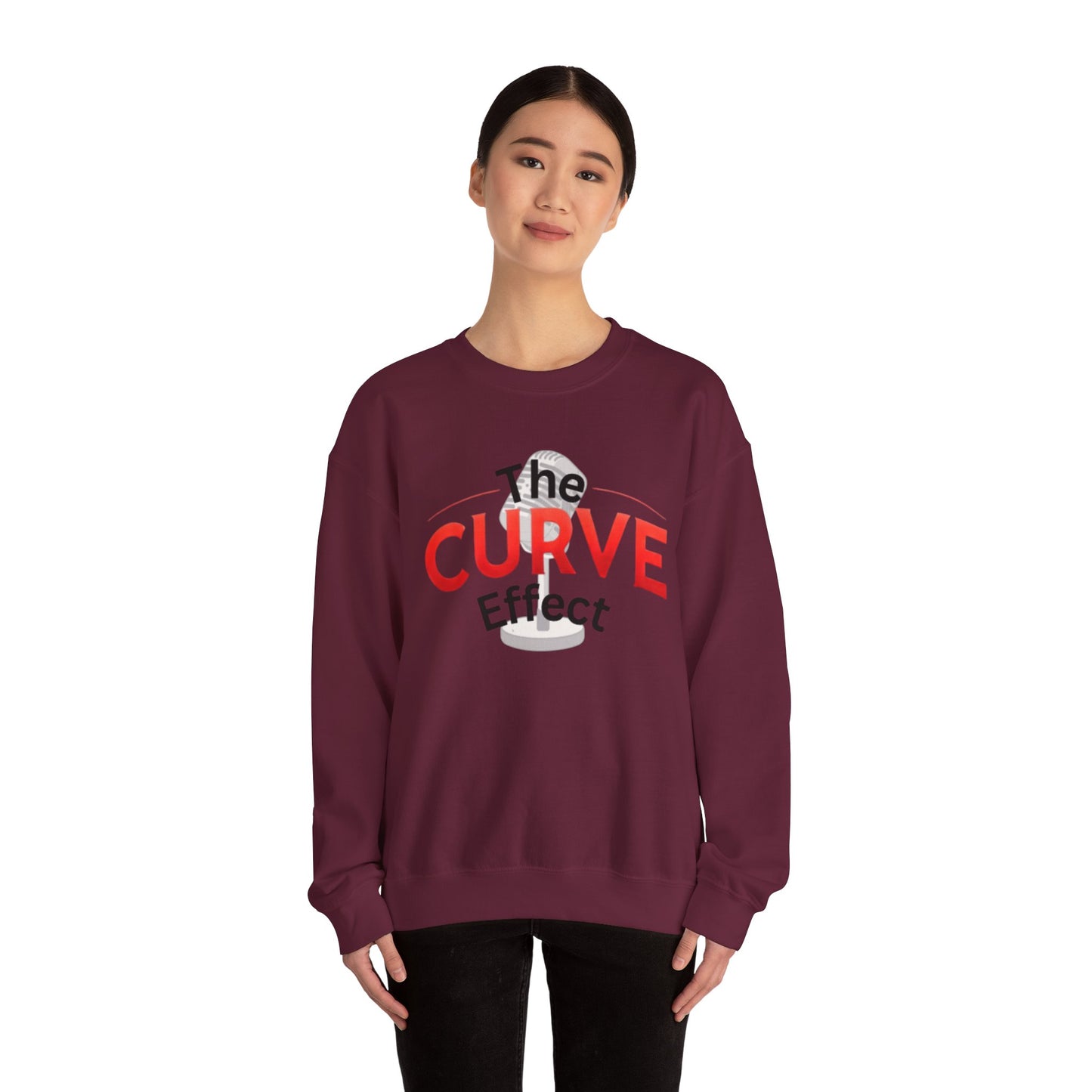 The Curve Effect Crewneck Sweatshirt, Comfortable Oversized Apparel, Ideal for Relaxed Outfits, Gift for Friends, Perfect for Casual [...]